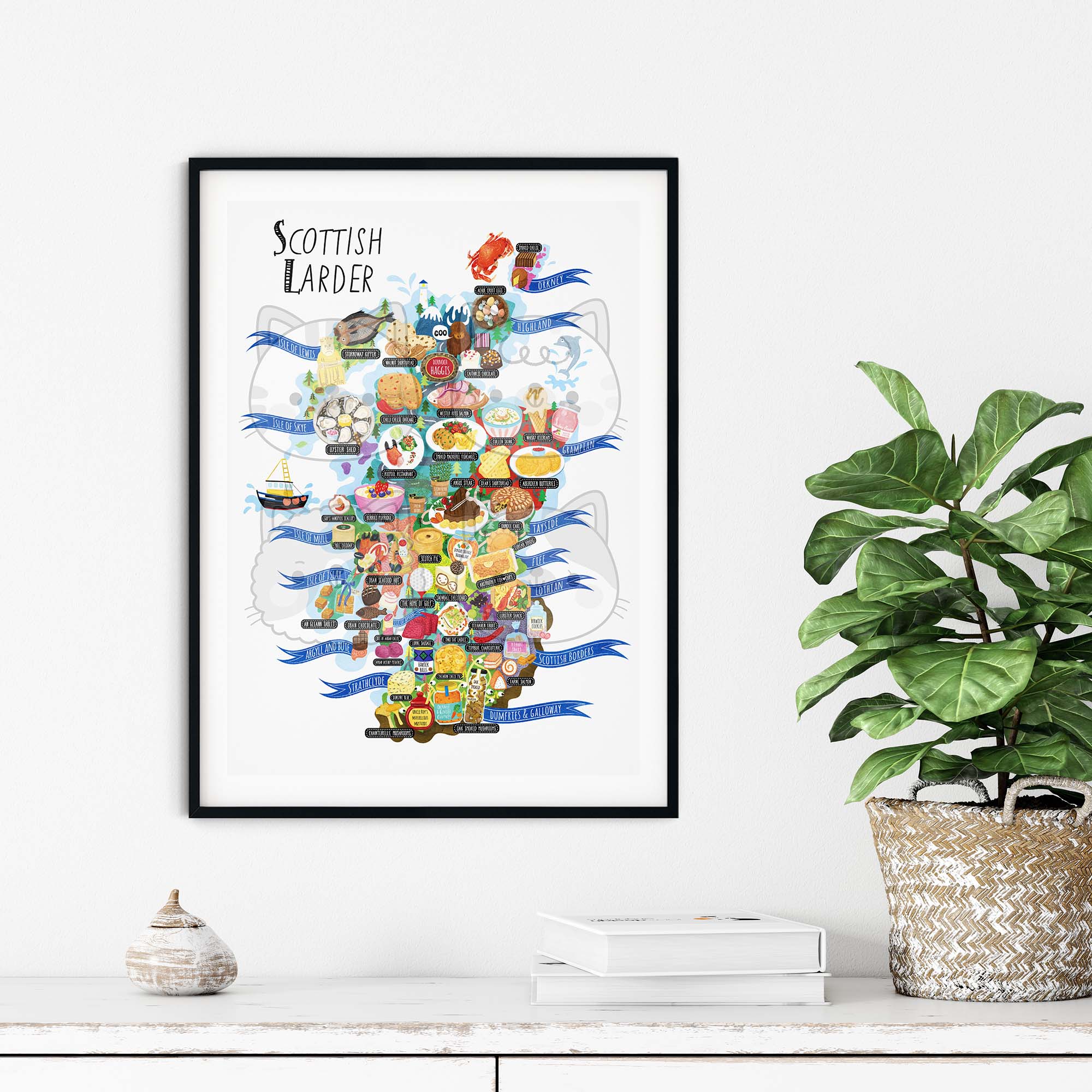 Scotland Map Poster