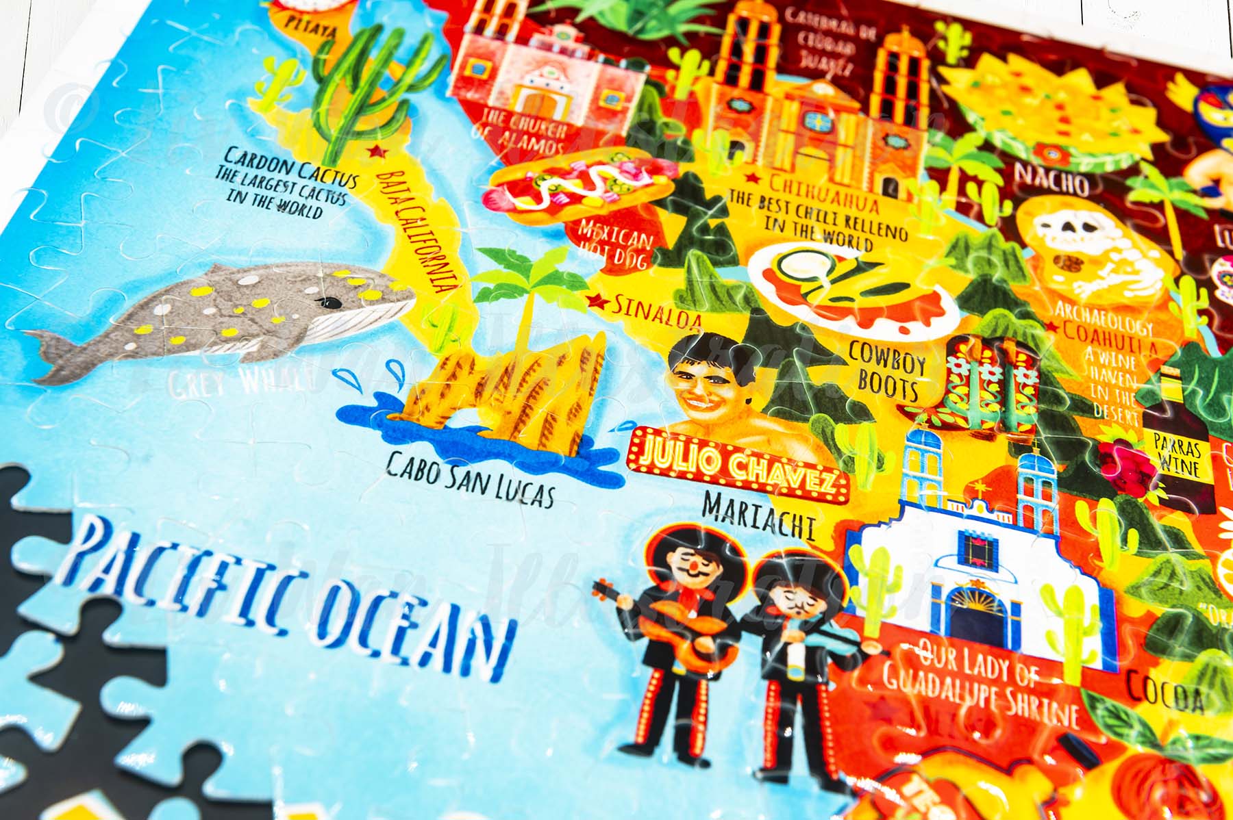 Mexico map jigsaw puzzle