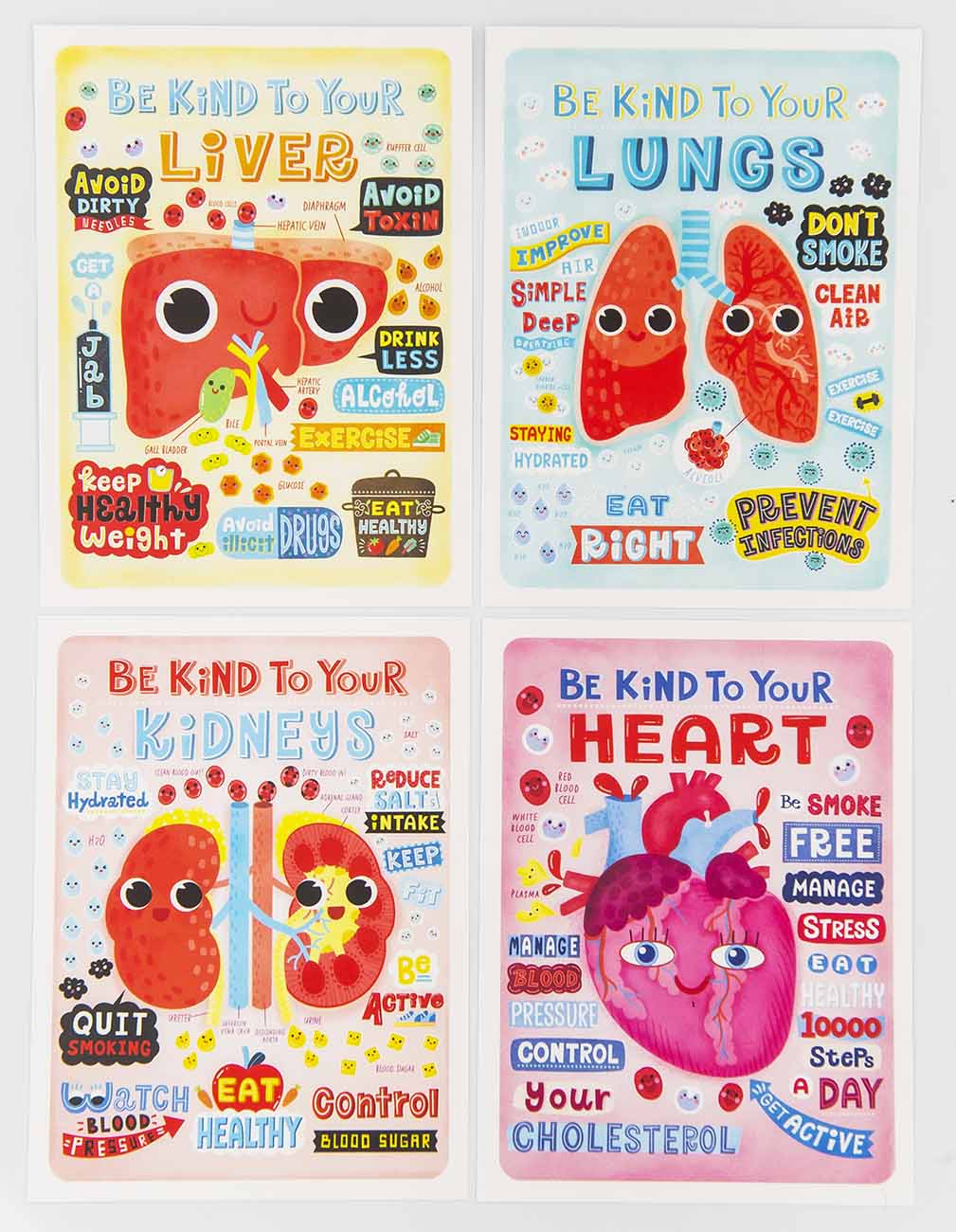 be kind to yourself postcards