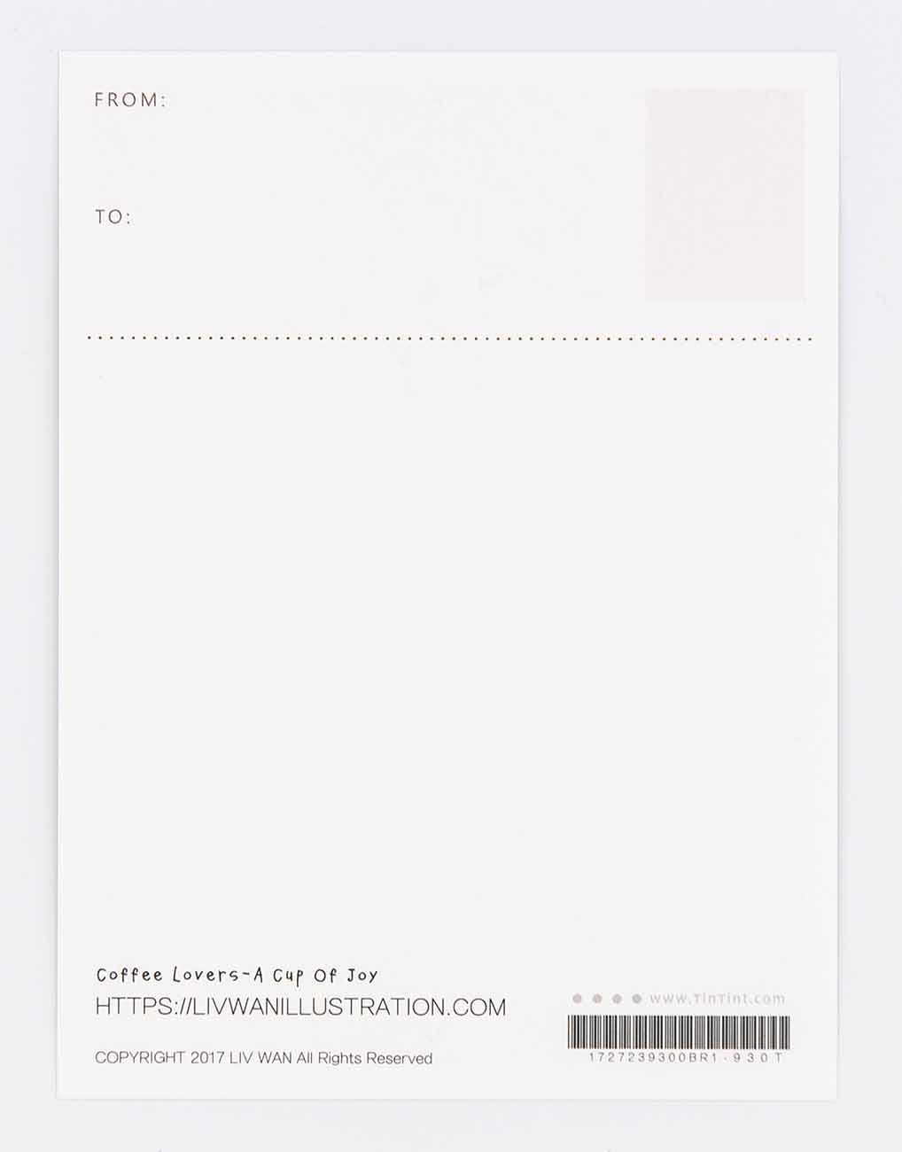 a cup of joy postcard