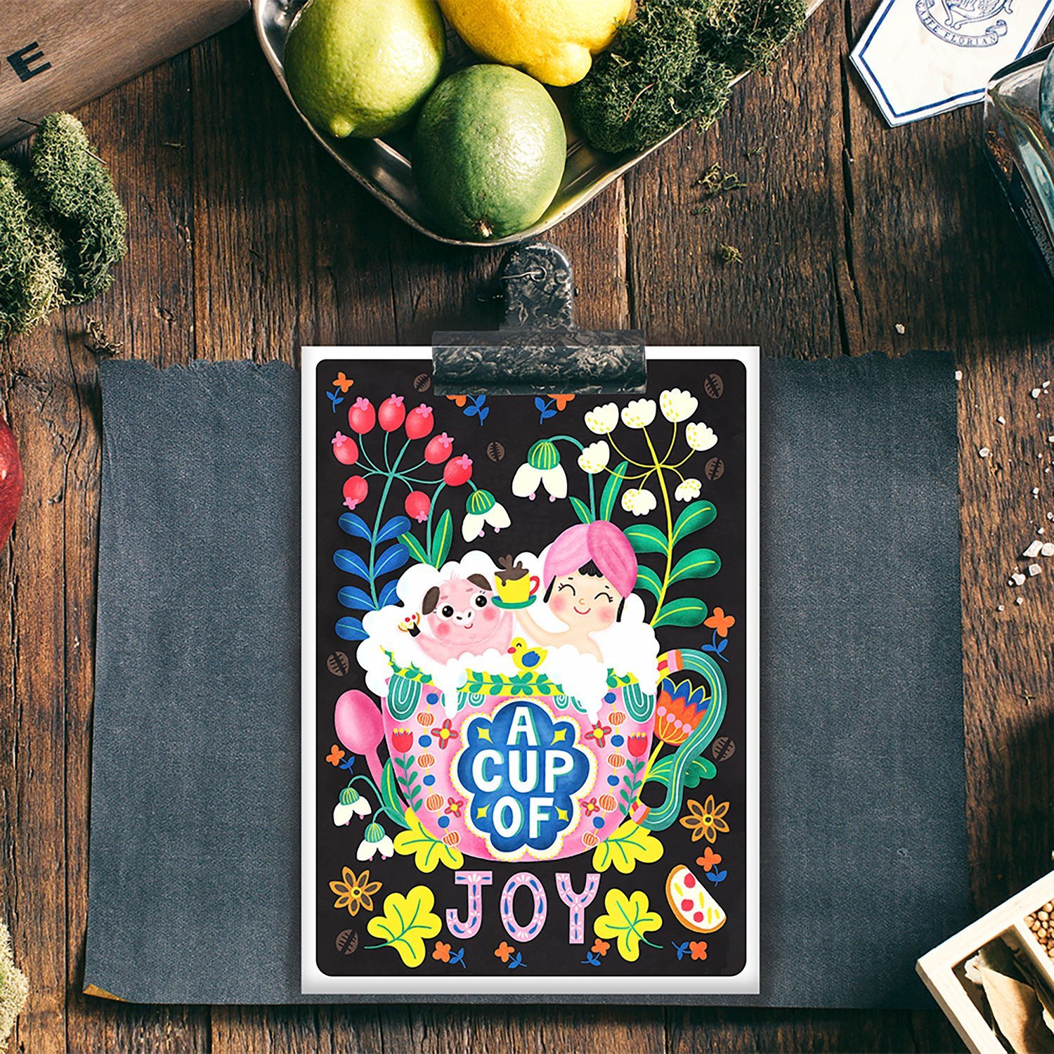 A Cup of Joy Postcard