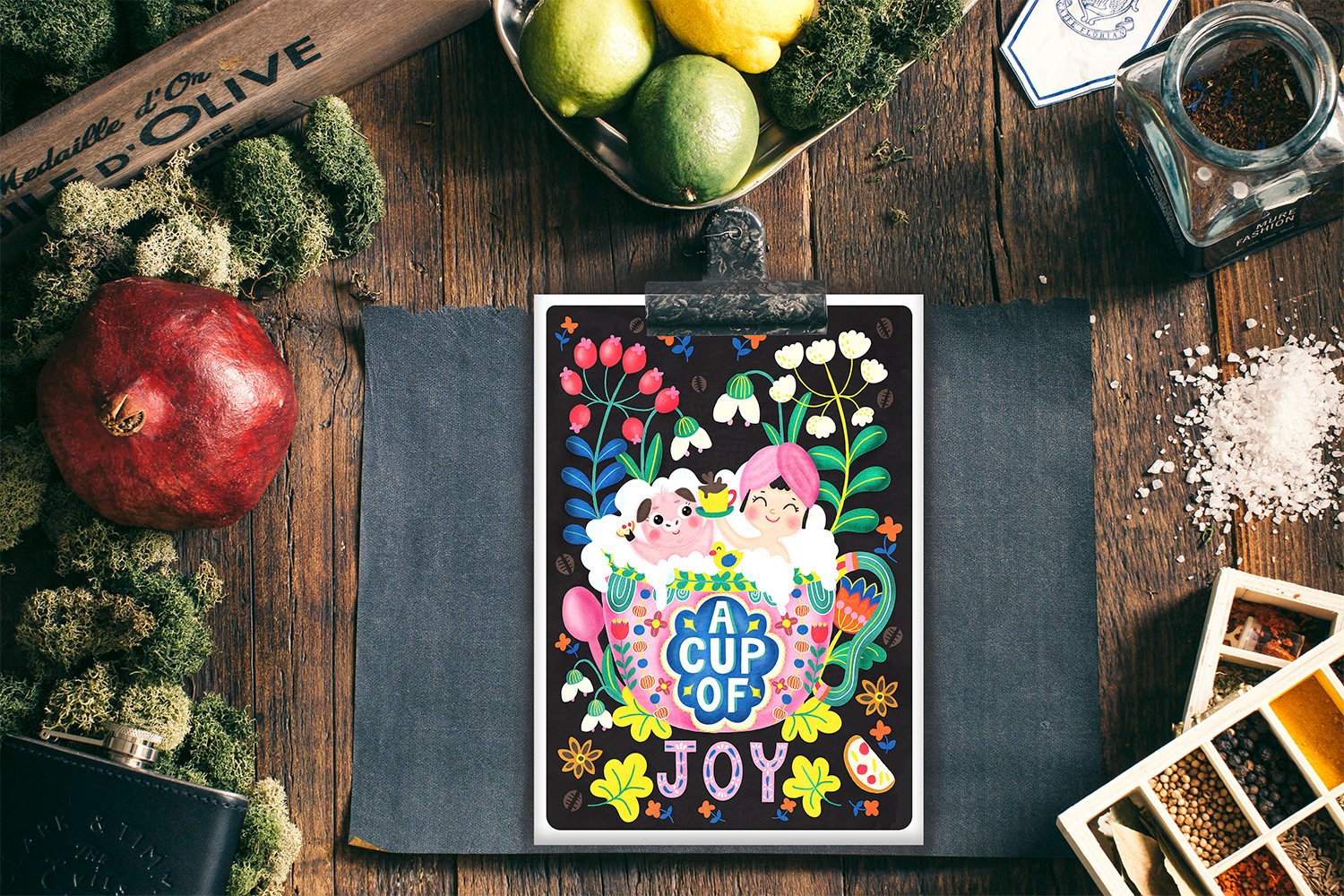 A Cup of Joy Postcard - Coffee Lovers series - Image 2