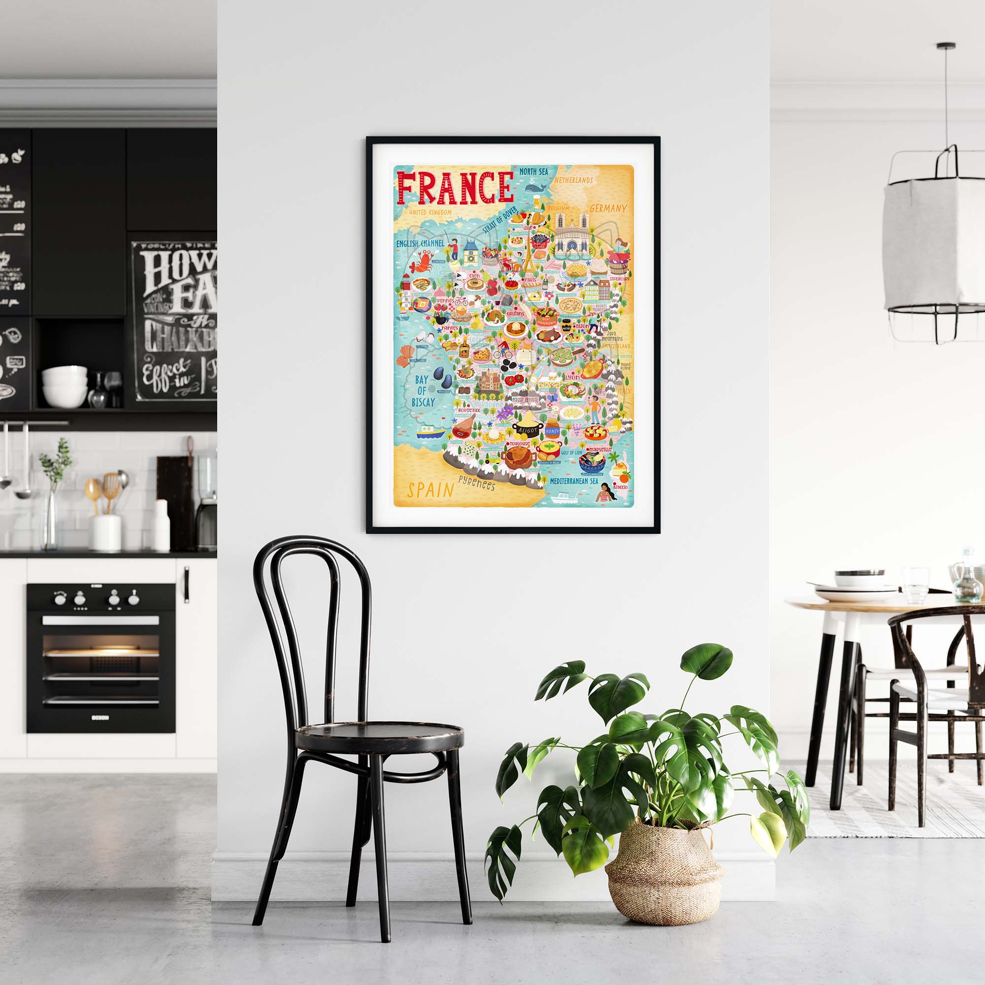 France map poster