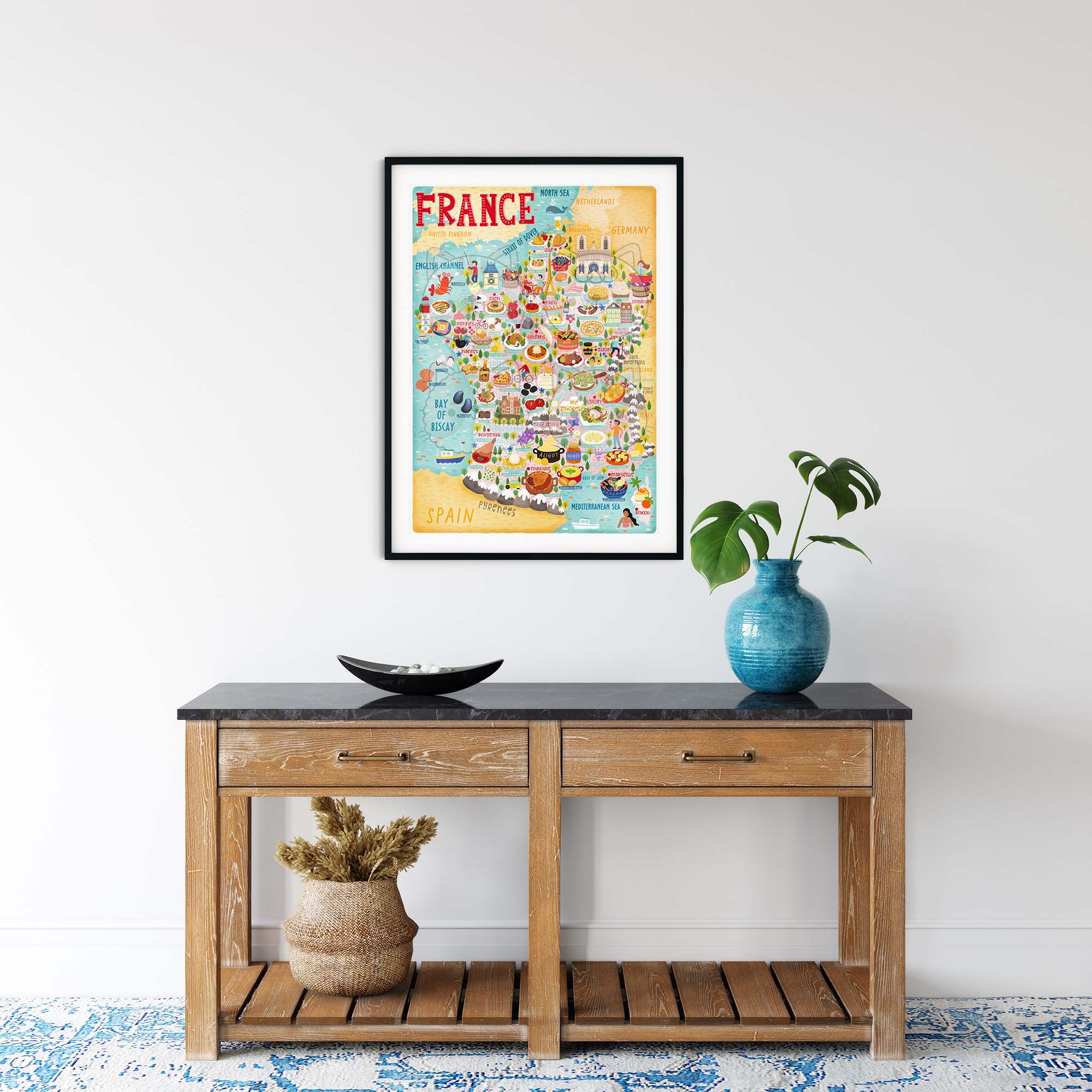 France map poster