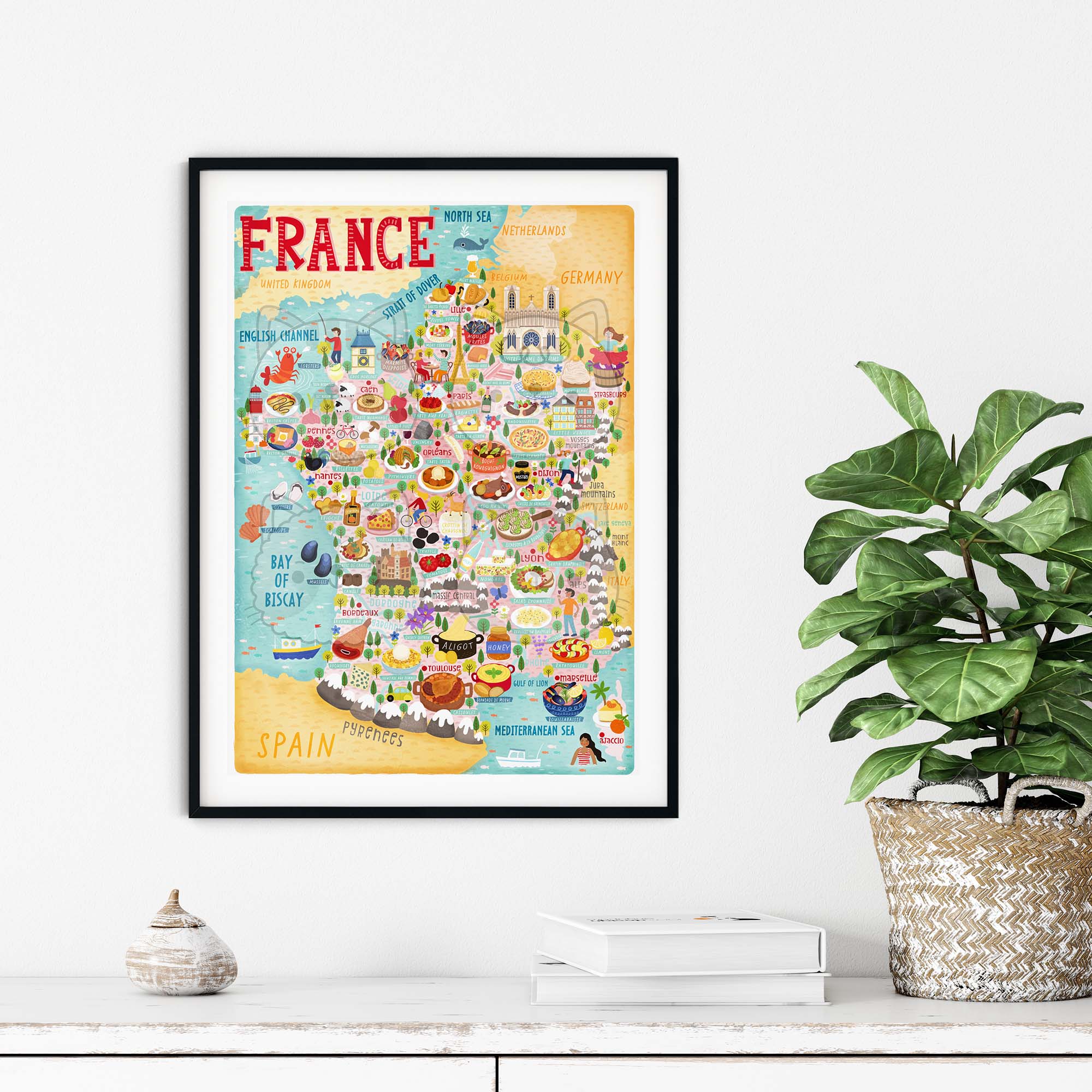 France map poster