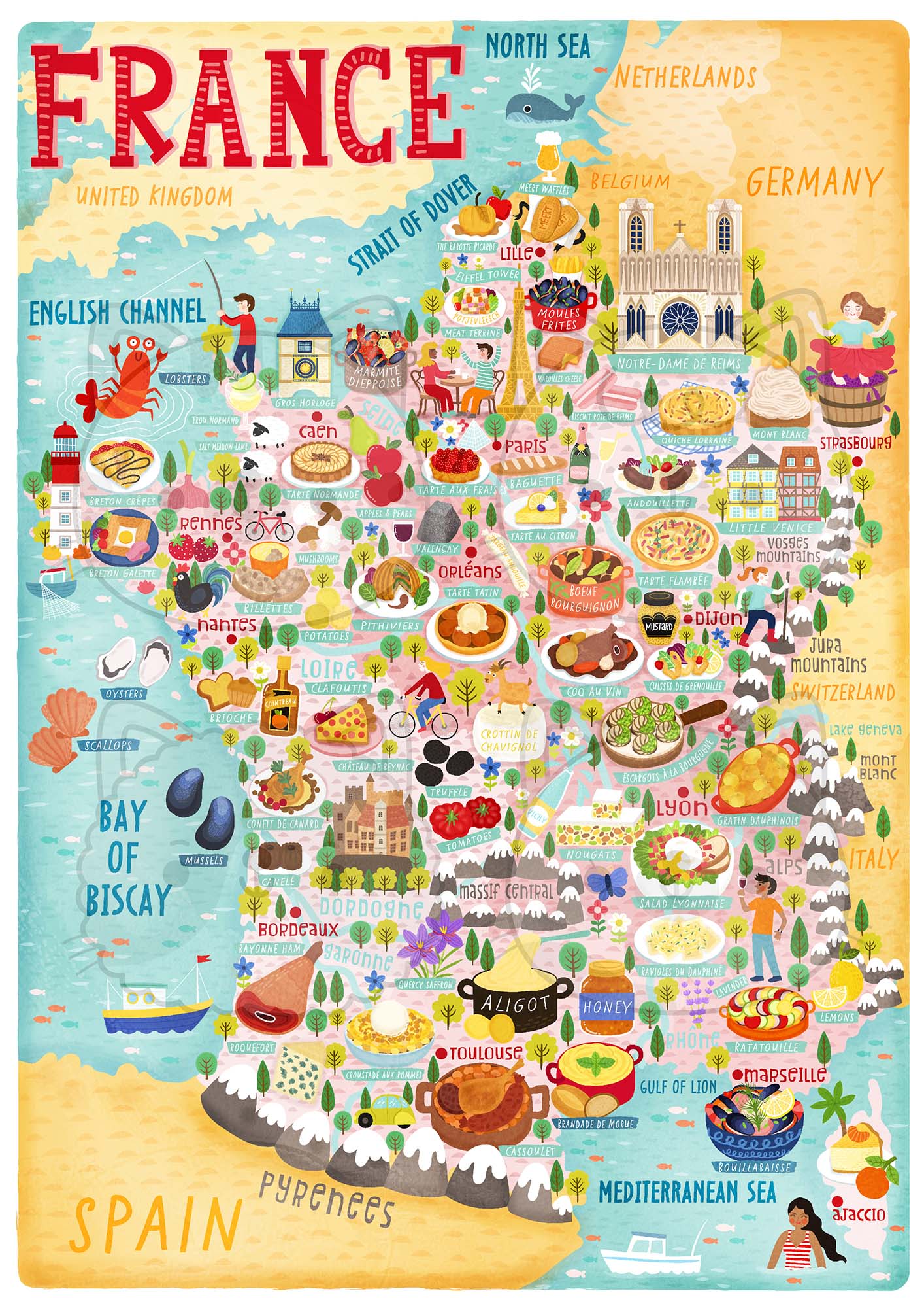 France map poster