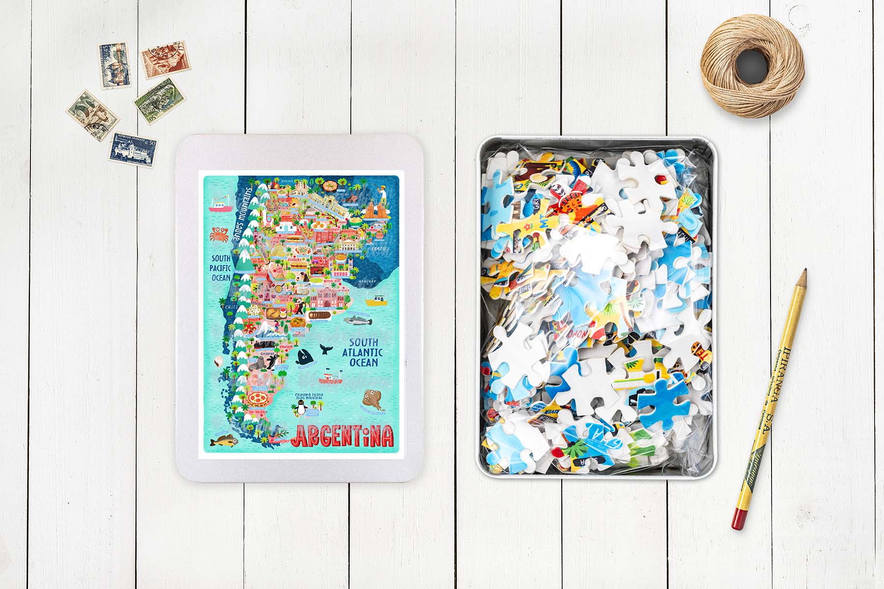 Argentina map puzzle