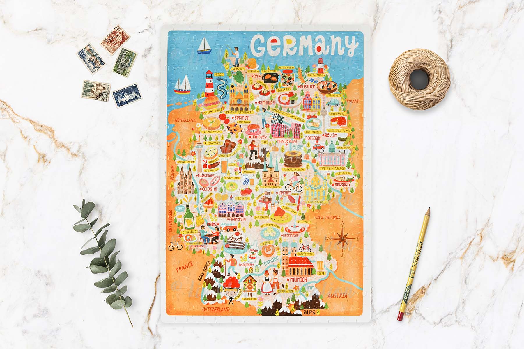 Germany map puzzle