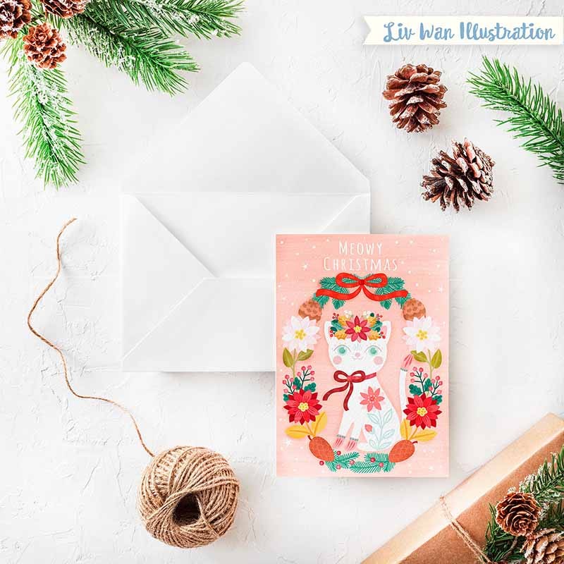 Meowy Xmas Card