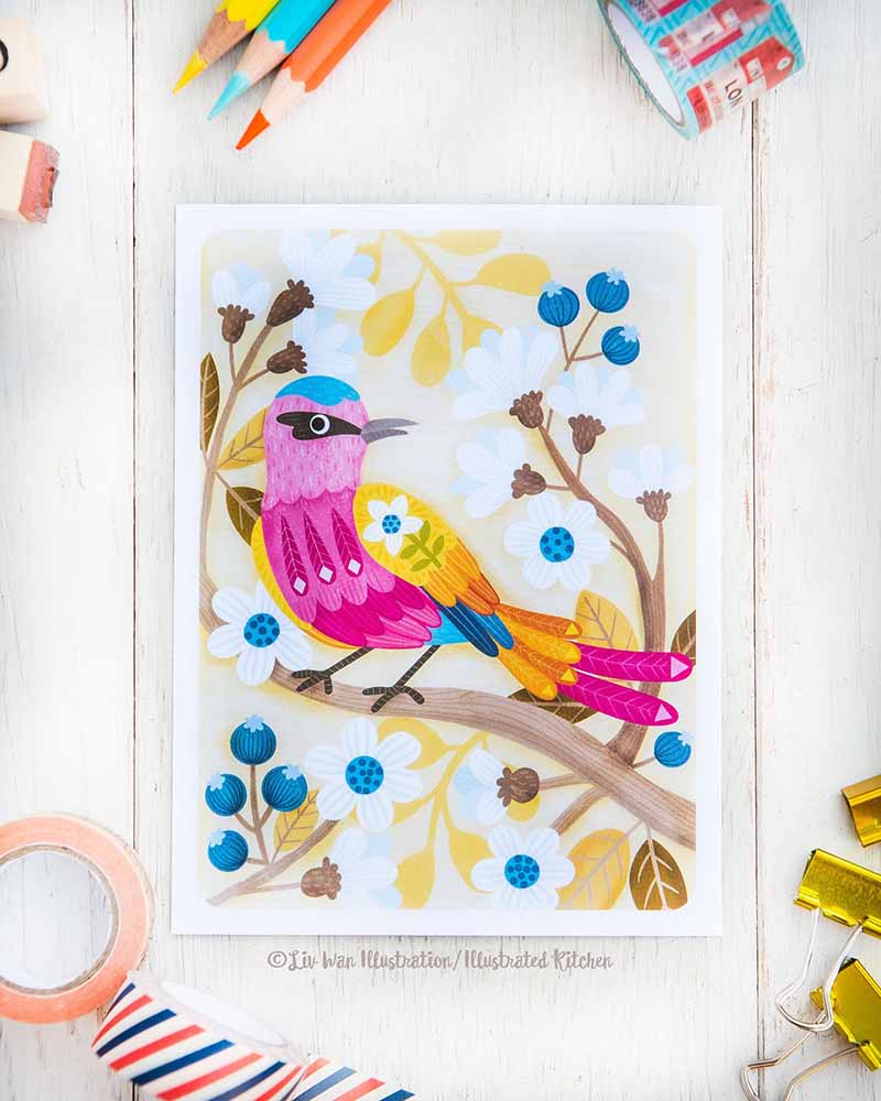 Southern Carmine Bee Eater Postcard