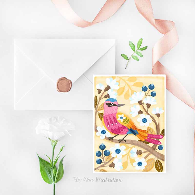 Southern Carmine Bee Eater Postcard