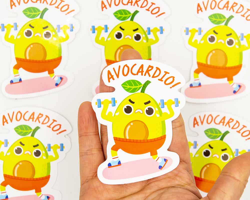 avocado food pun sticker