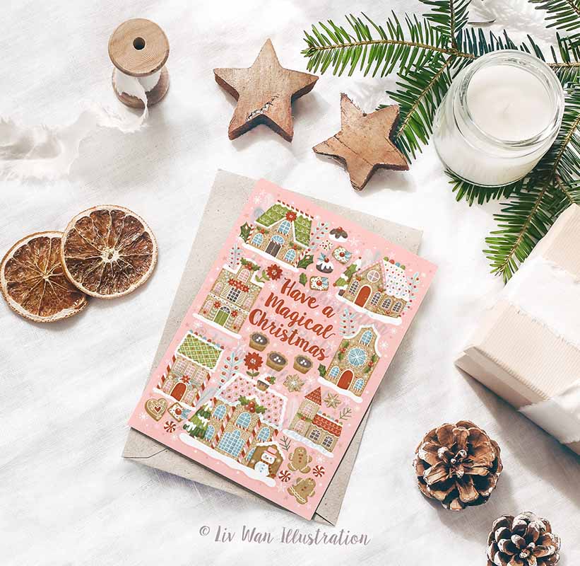 Have A Magical Christmas Postcard