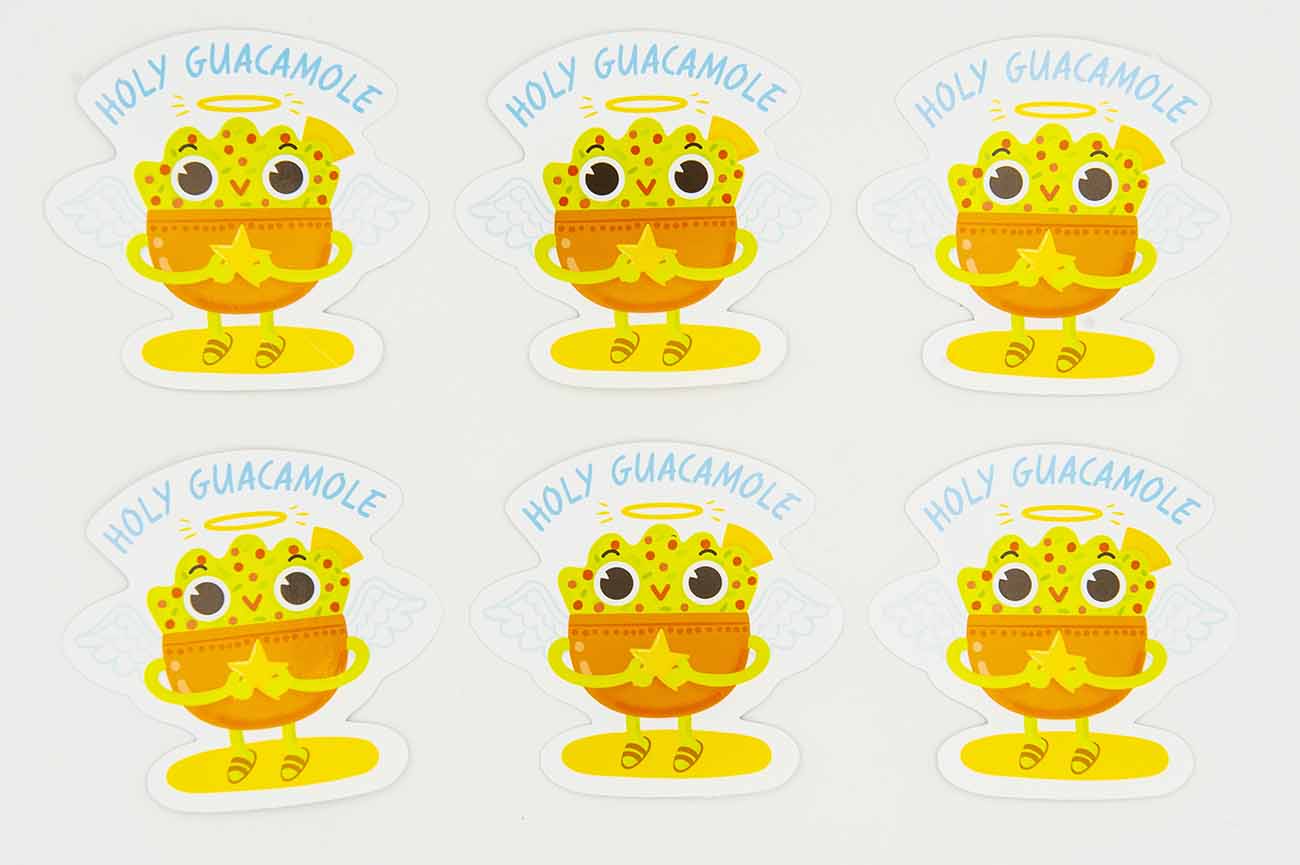 Holy Guacamole Food Pun Sticker