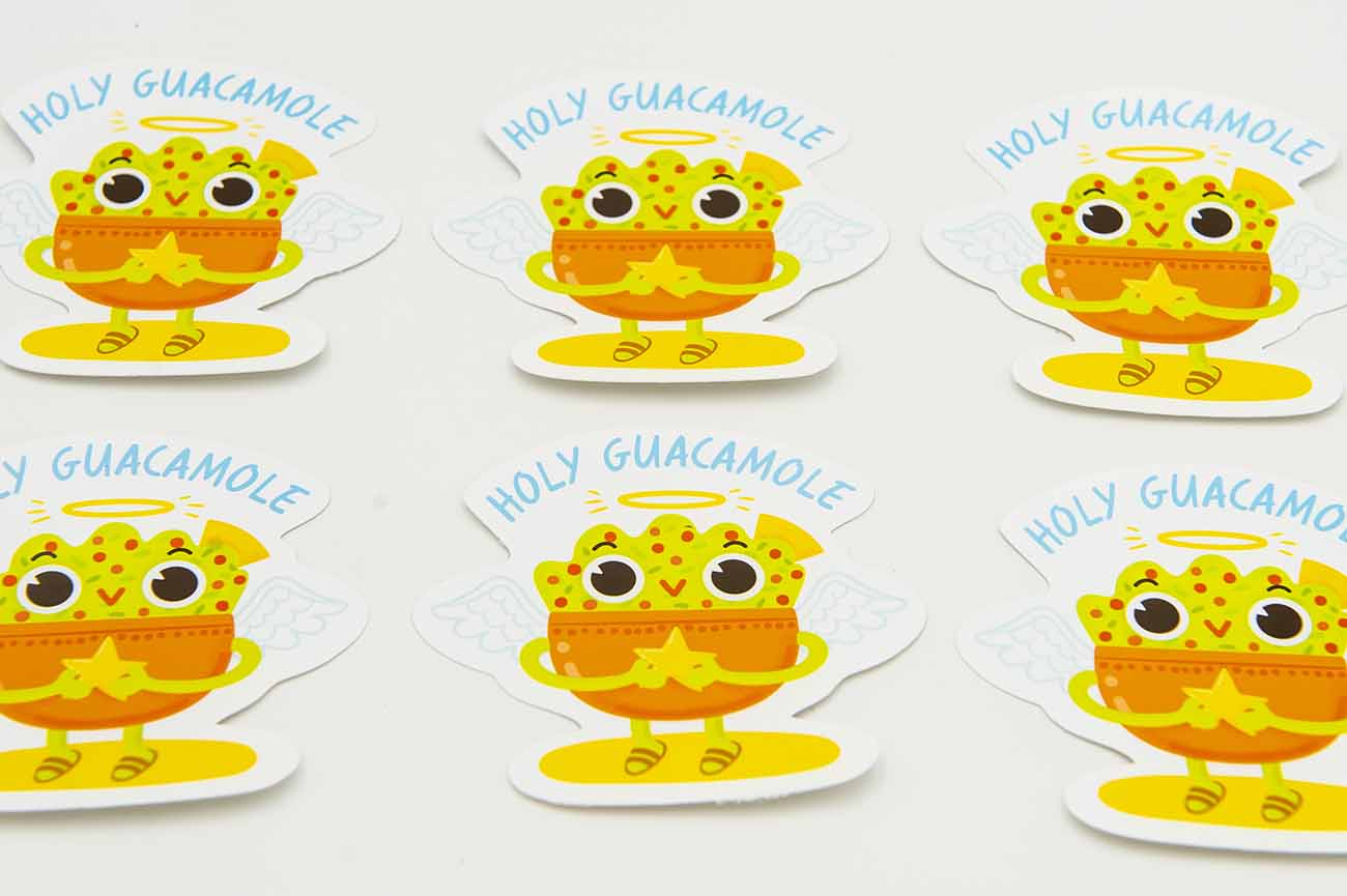 Holy Guacamole Food Pun Sticker
