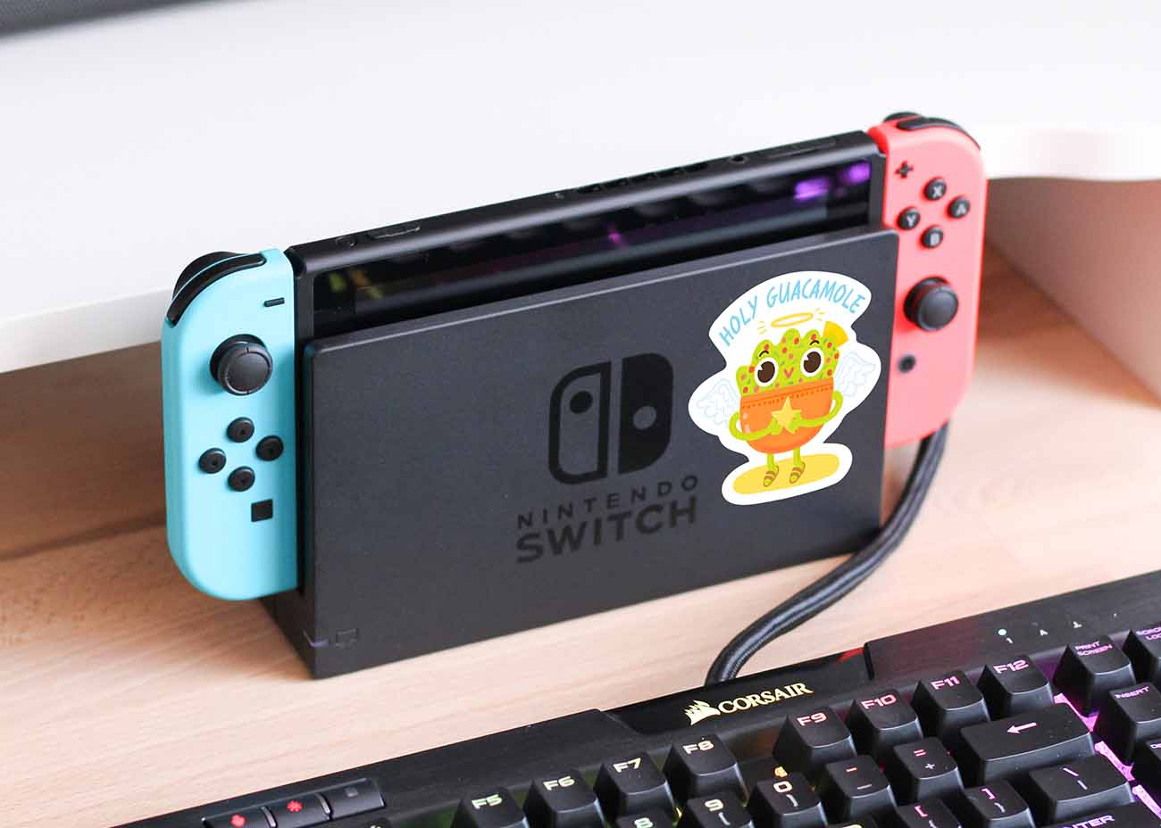 Holy Guacamole Food Pun Sticker