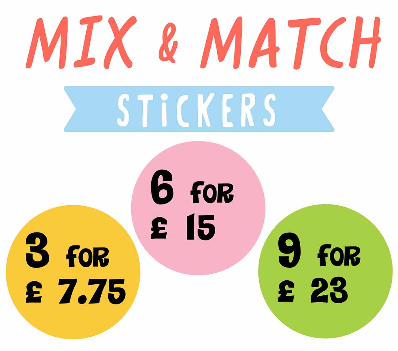 mix and match stickers