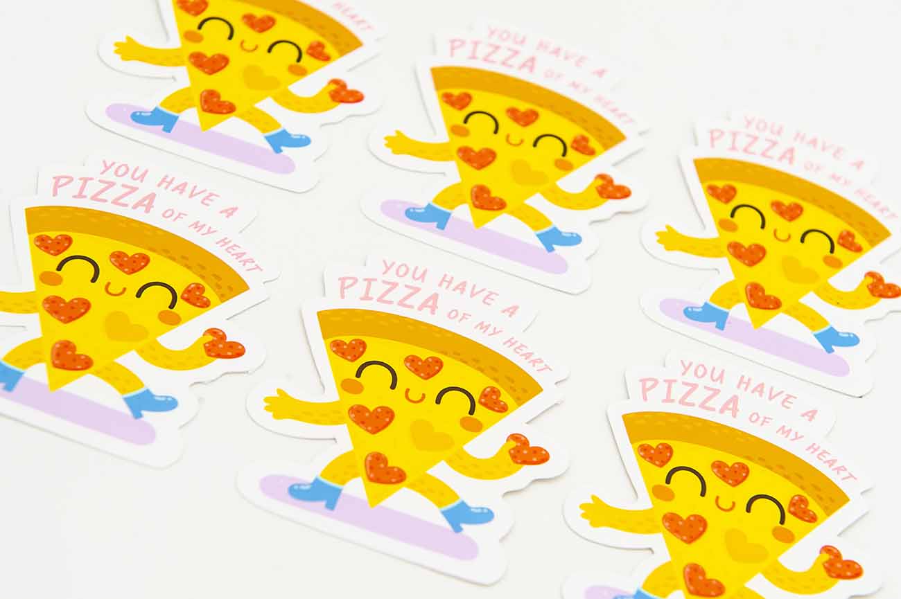 You Have A Pizza Of My Heart Pun Sticker