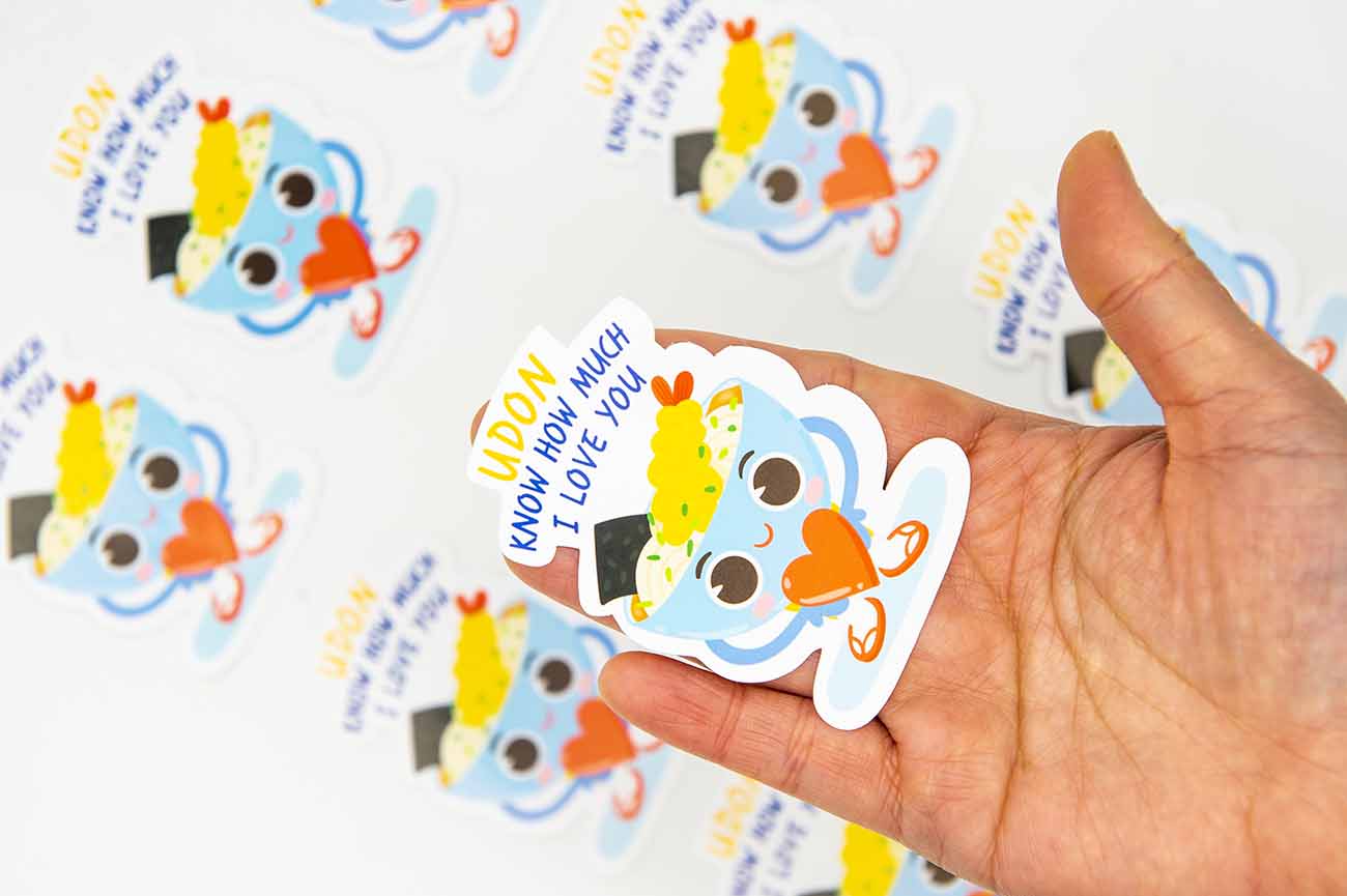 Udon Food Pun Sticker