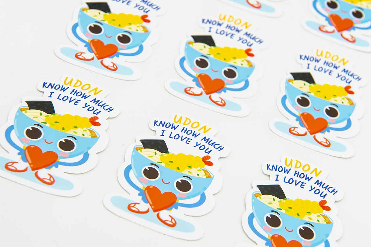 Udon Love Me Food Pun Sticker