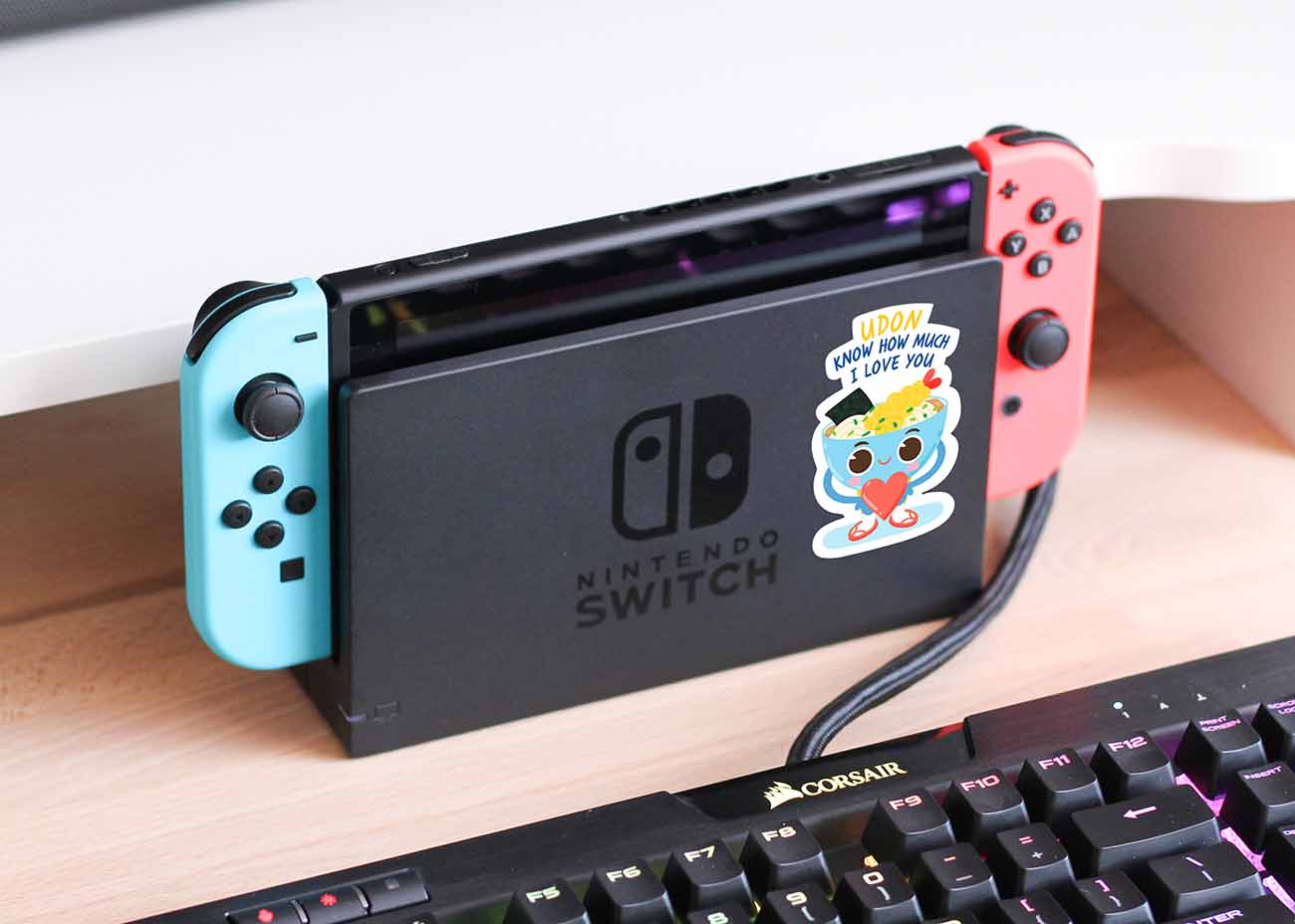 Udon Love Me Food Pun Sticker