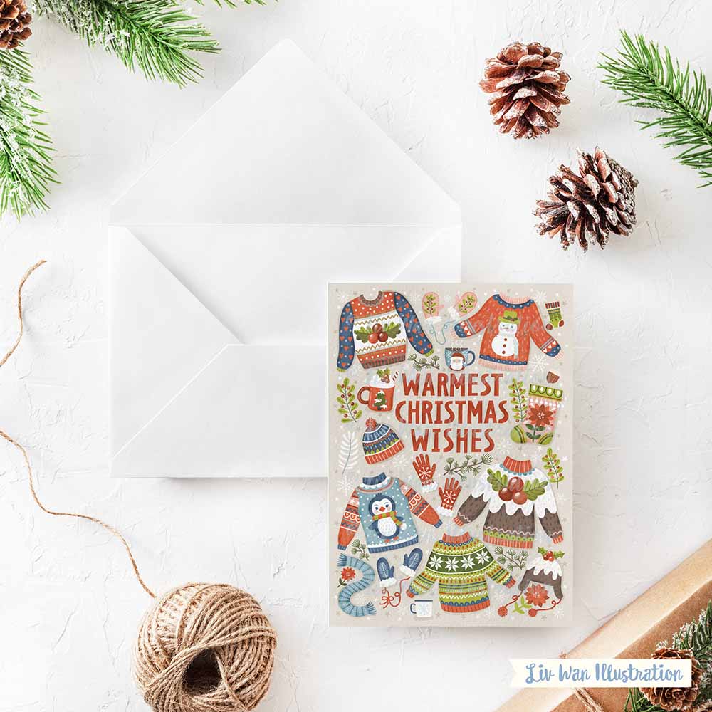 Warmest Christmas Wishes Greeting Card