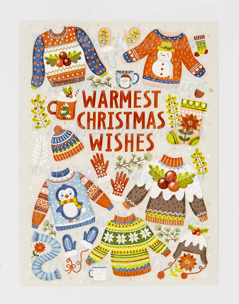 Warmest Christmas Wishes Postcard