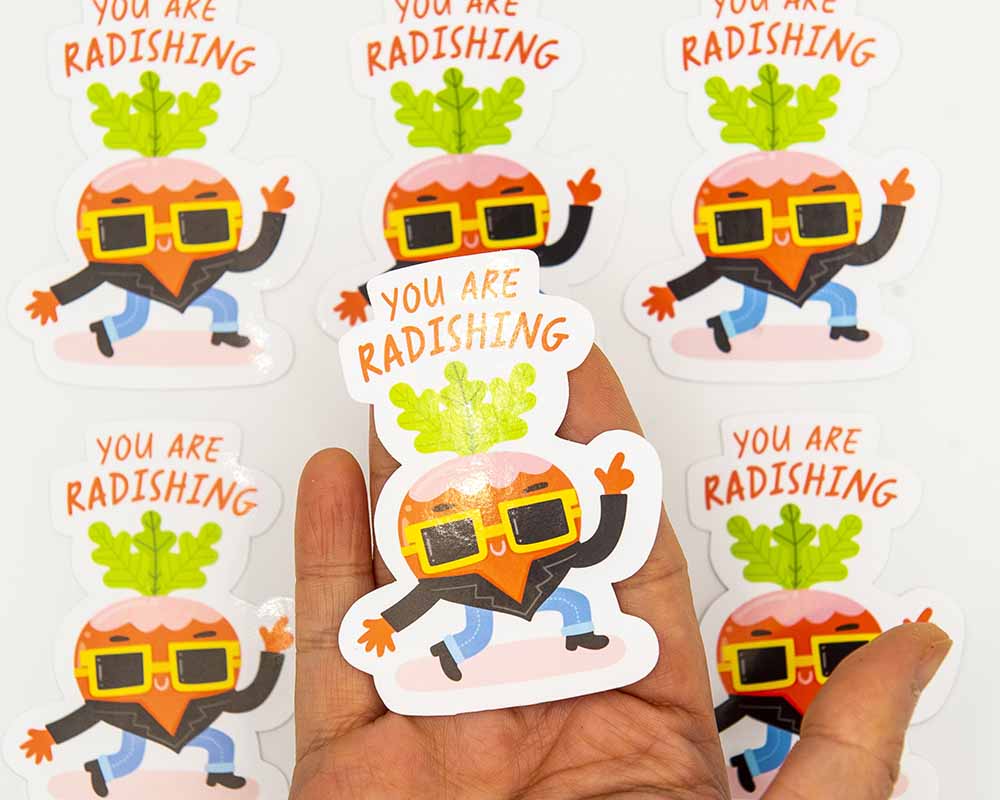 You Are Radishing Food Pun Sticker