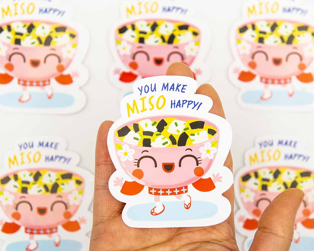You Make Miso So Happy Food Pun Sticker