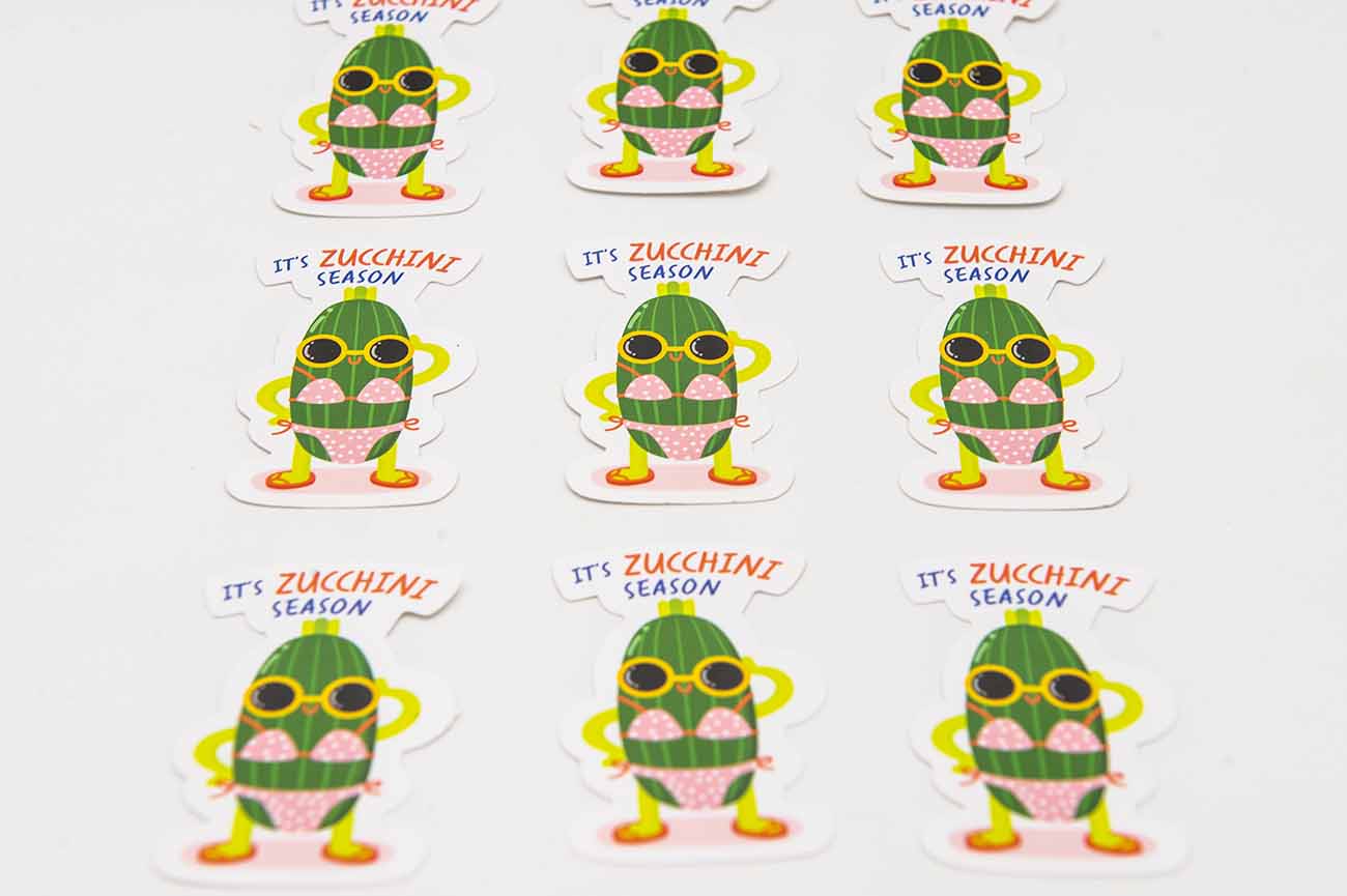 Zucchini Food Pun Sticker
