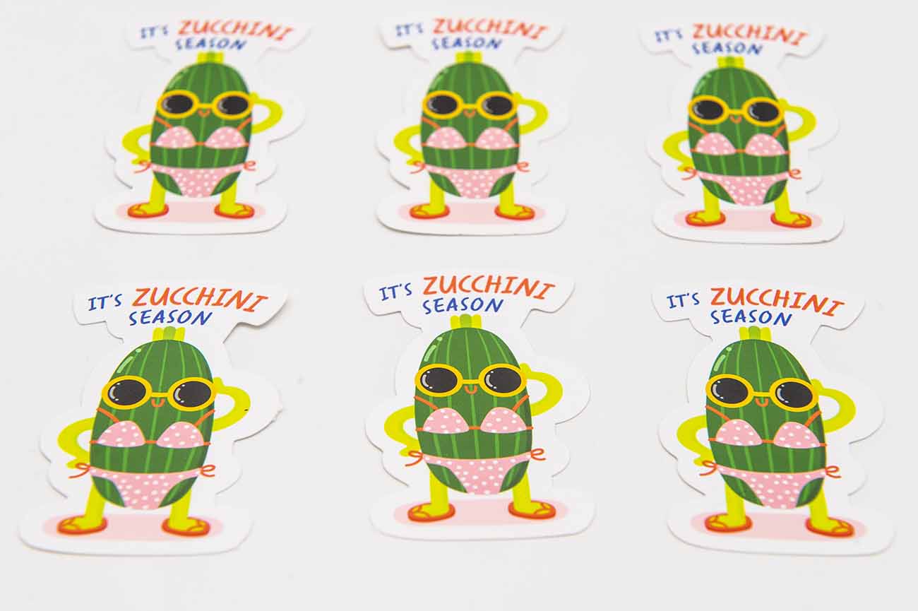 Zucchini Food Pun Sticker