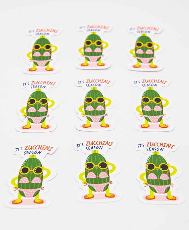 Zucchini Food Pun Sticker