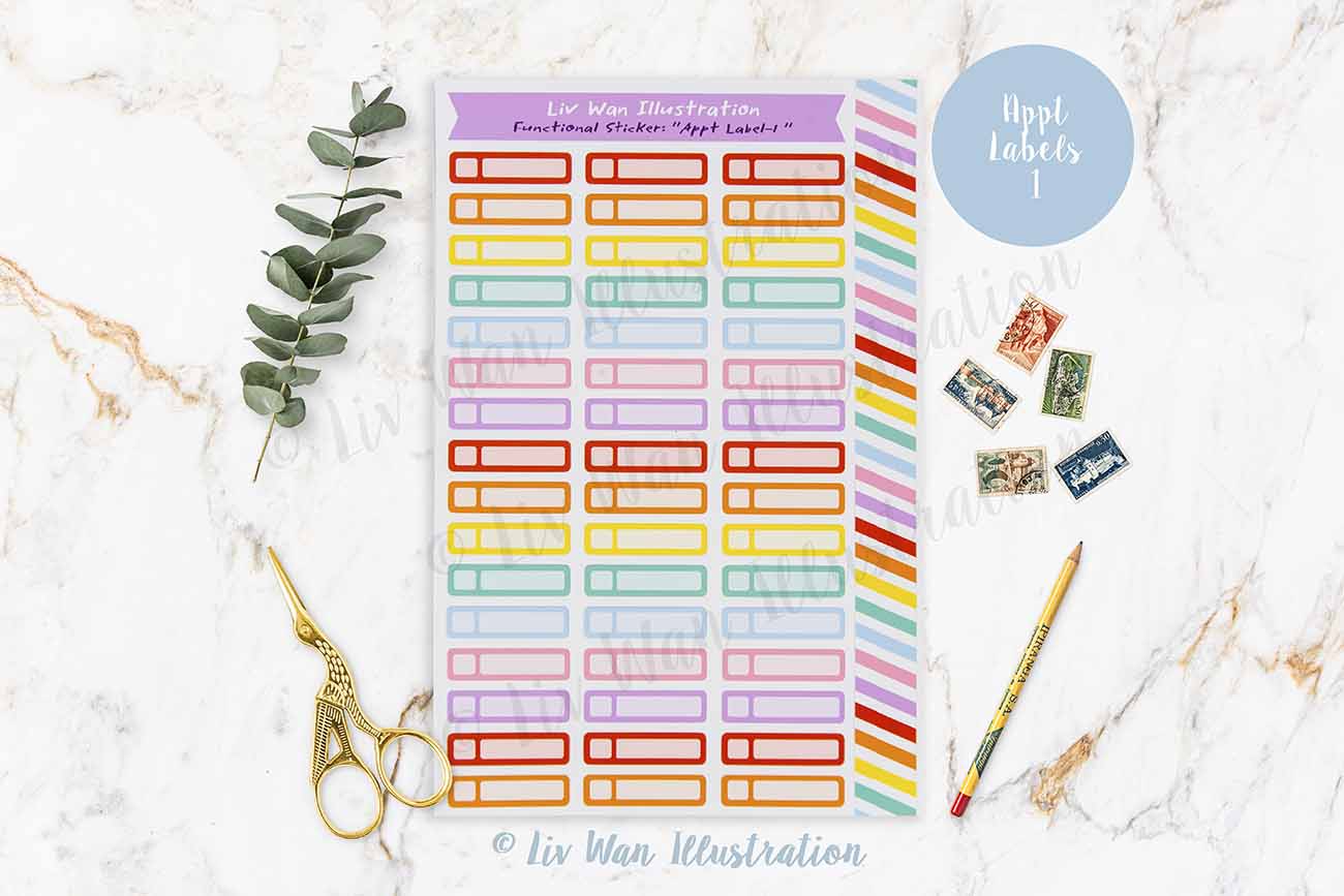 Appointment Planner Sticker Sheet