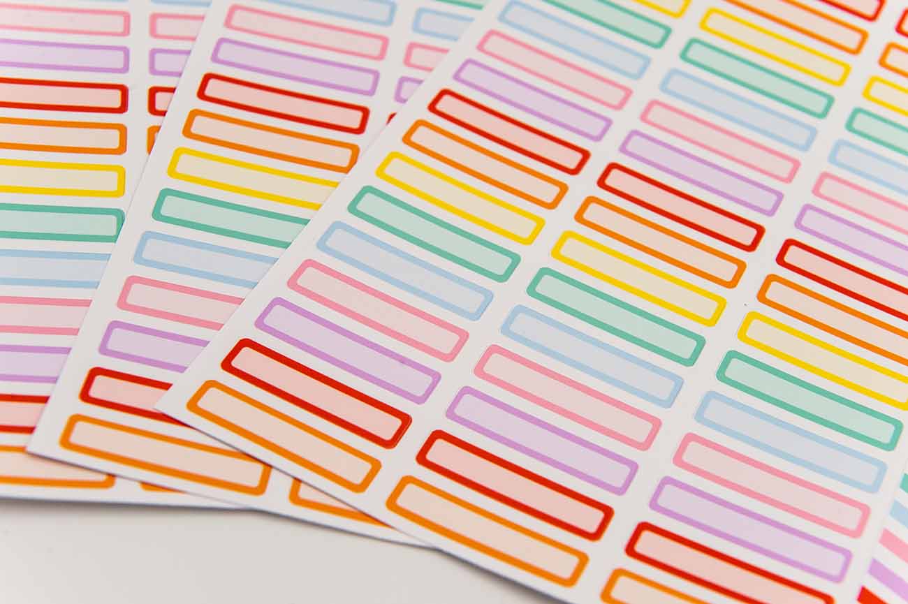 Basic Labels Planner Stickers