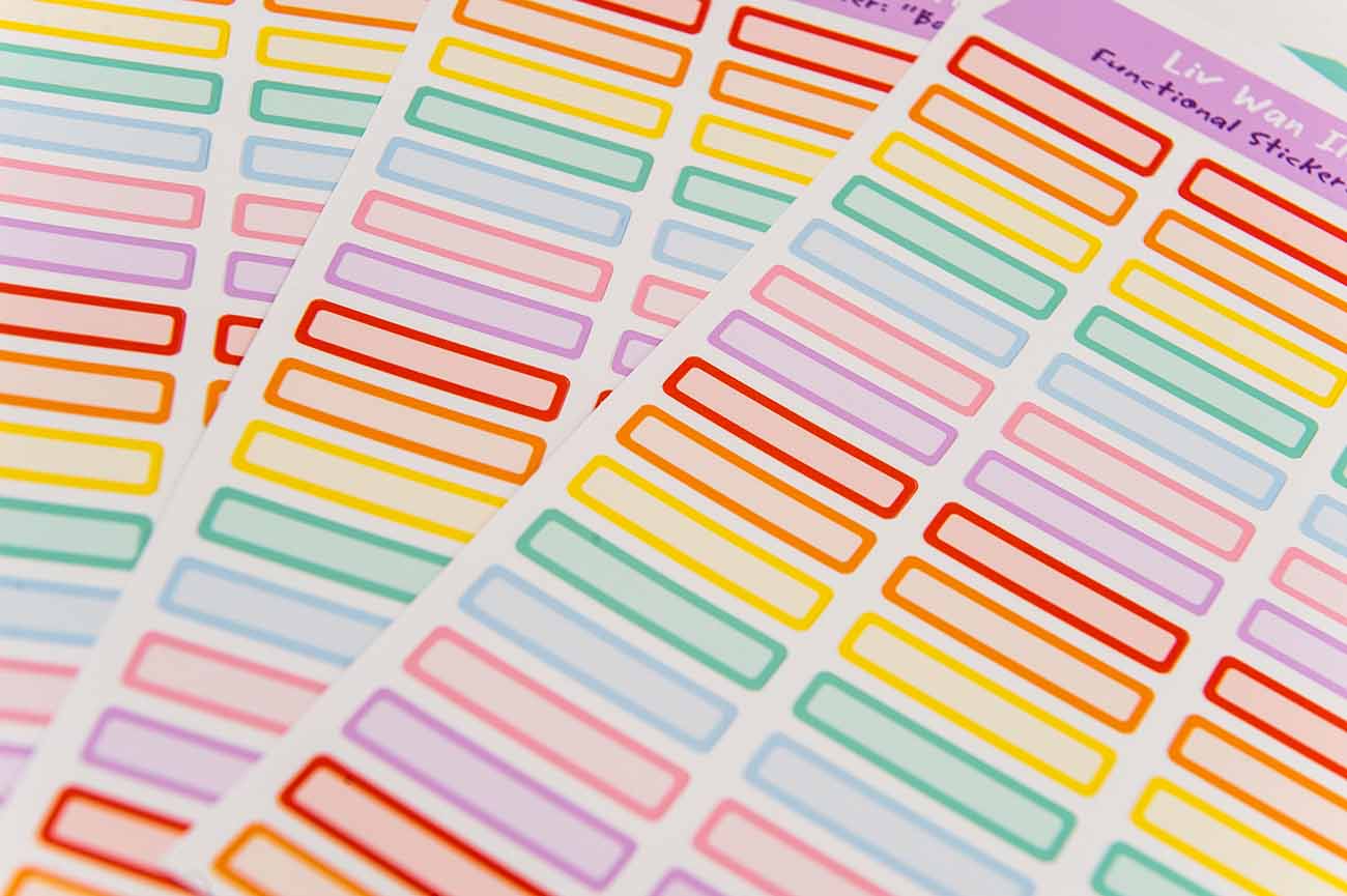 Basic Labels Planner Stickers