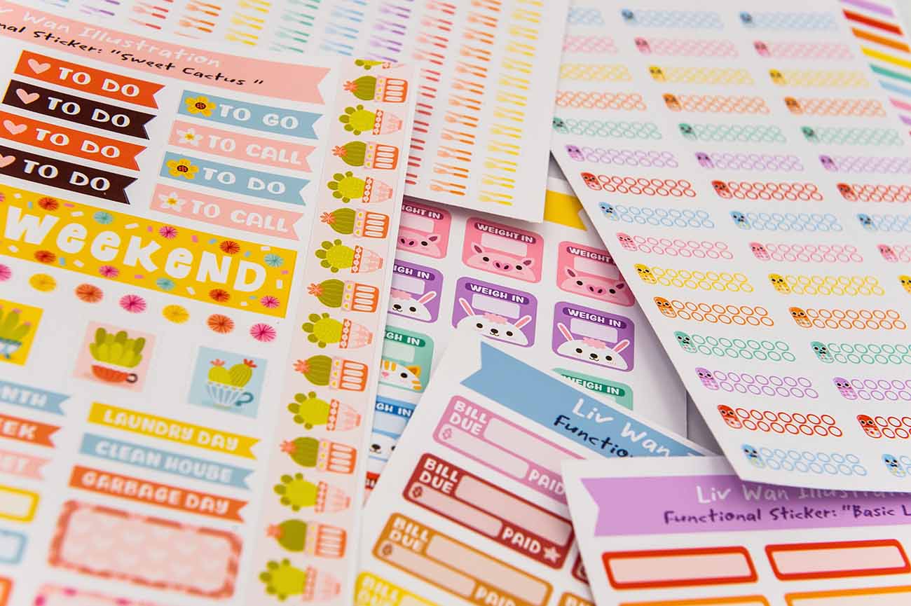 Hydrate Planner Stickers