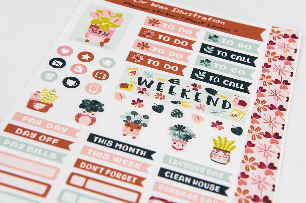 Plant Lovers Planner Stickers