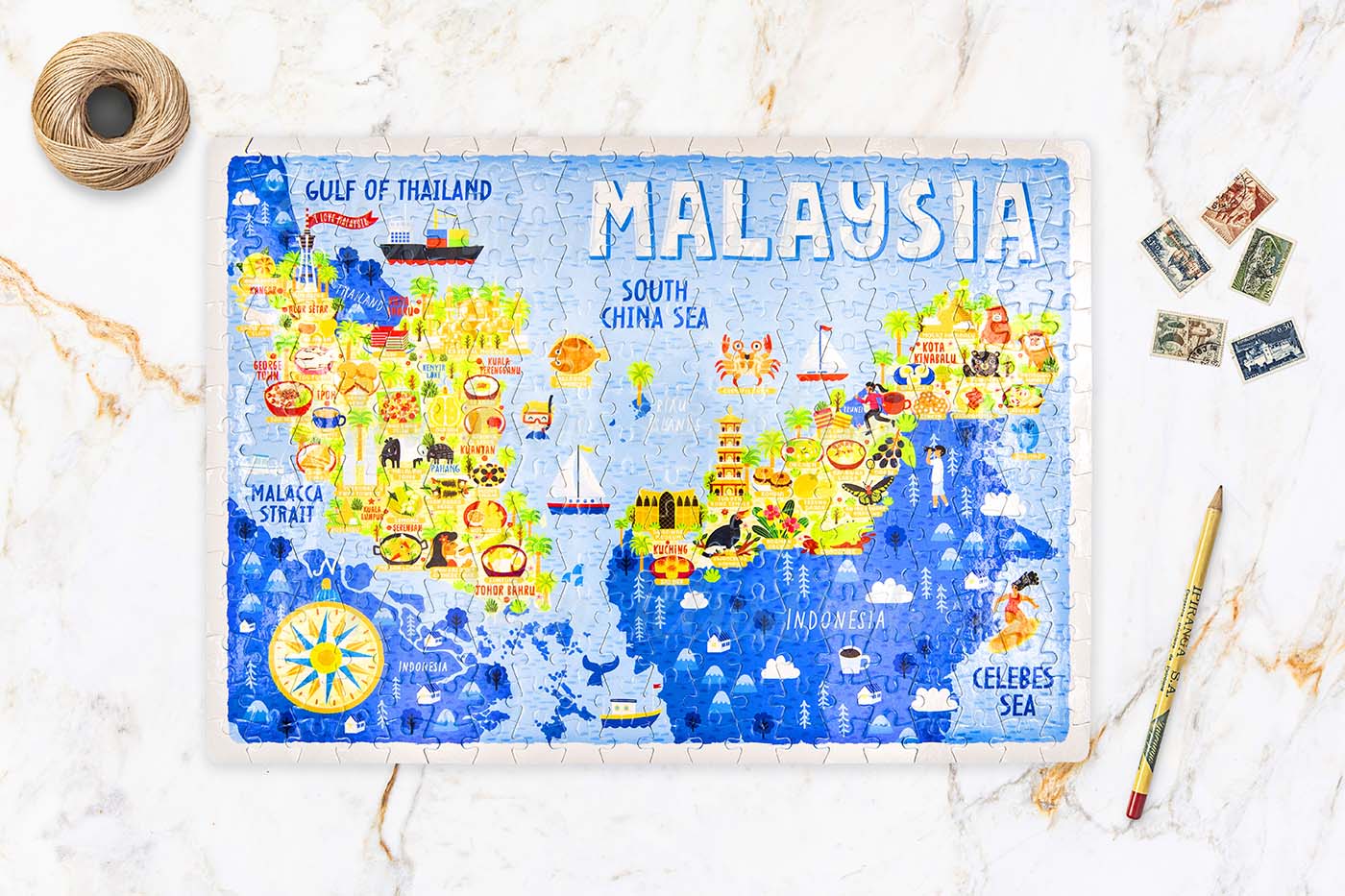 Malaysia Map Jigsaw Puzzle