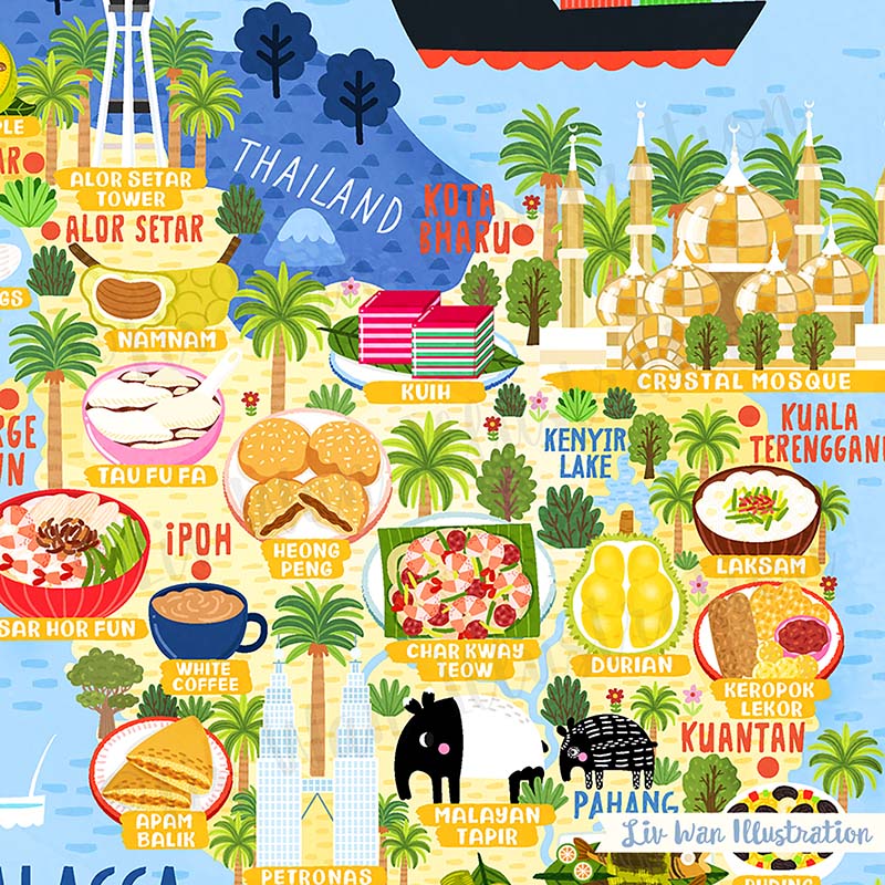 malaysia map detail