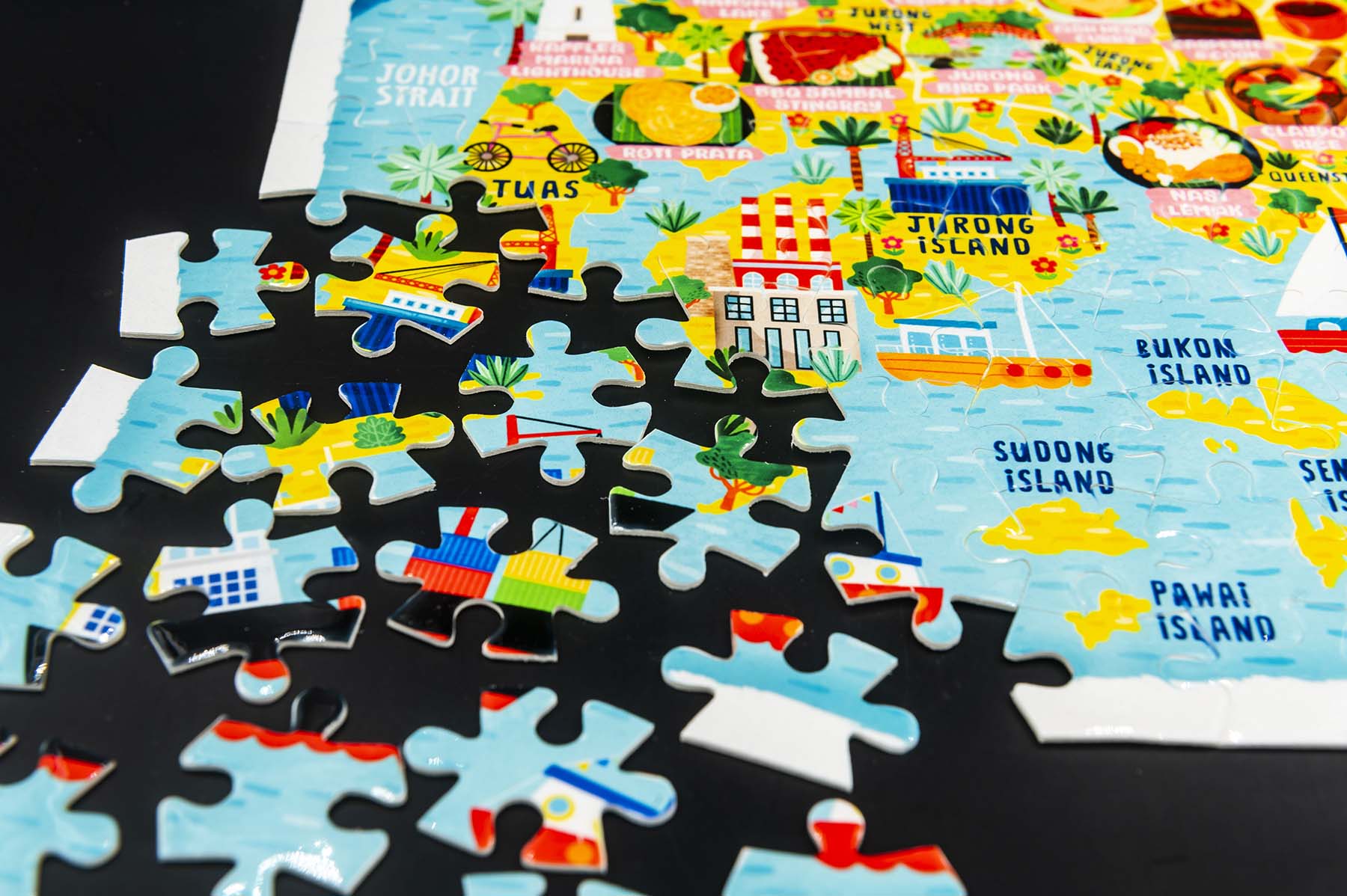 Singapore map puzzle
