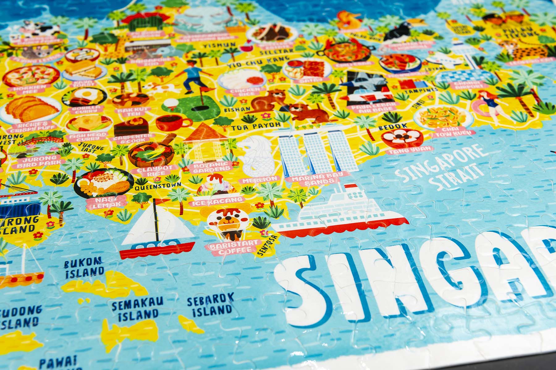 Singapore map puzzle