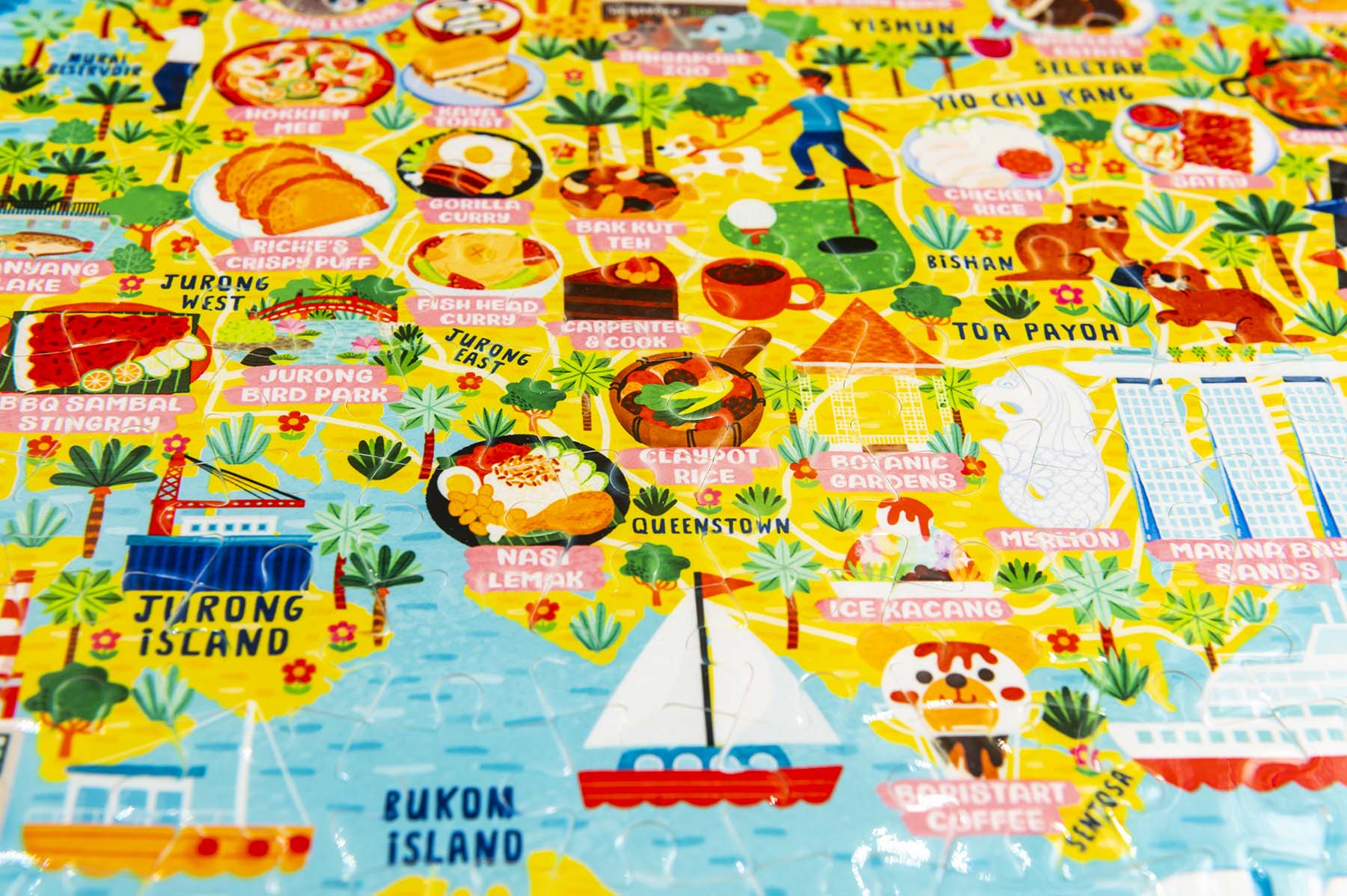 Singapore map puzzle