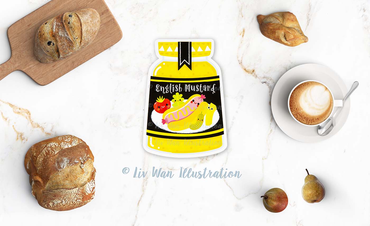 English Mustard Postcard