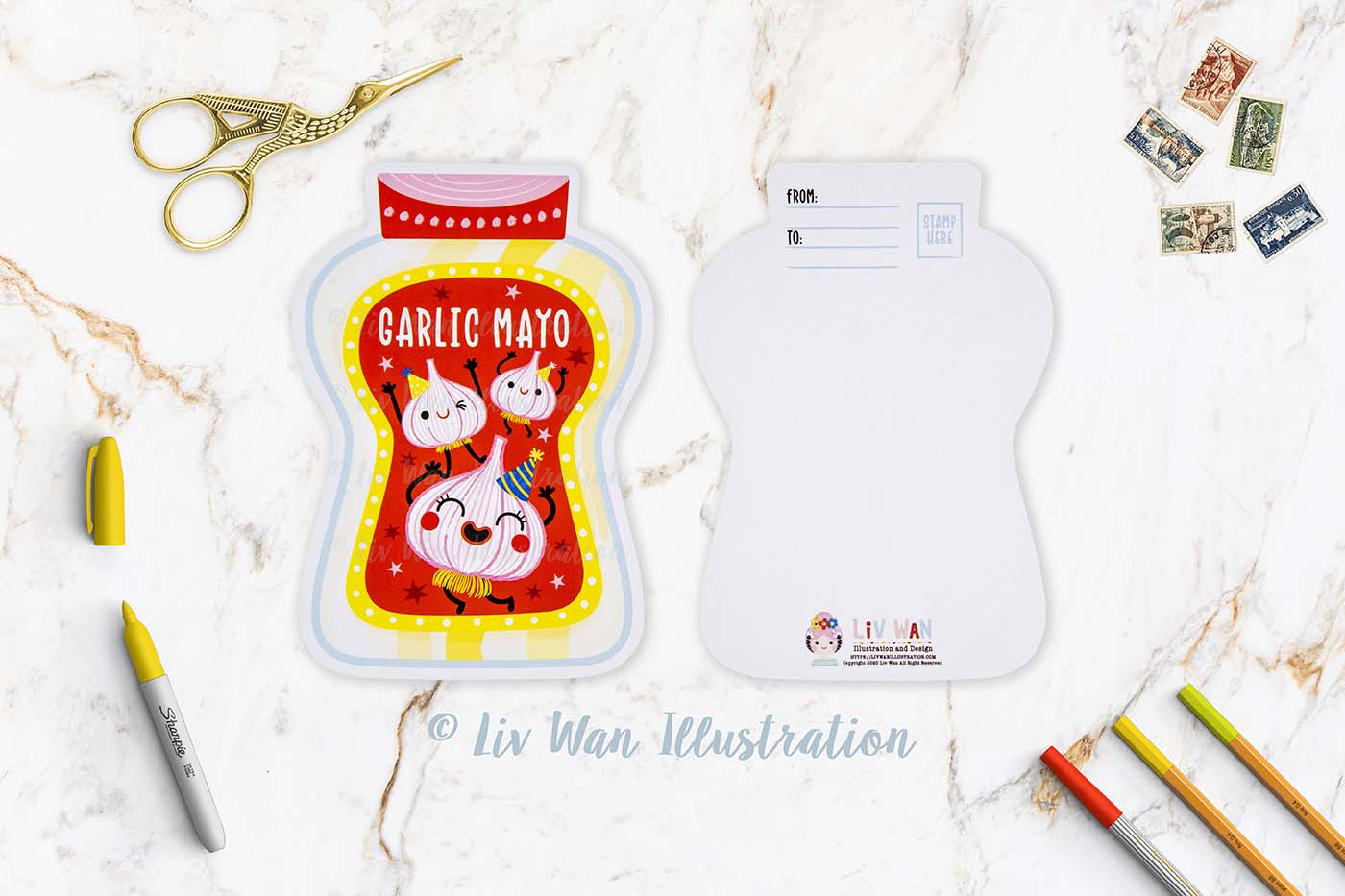 Garlic Mayo Postcard