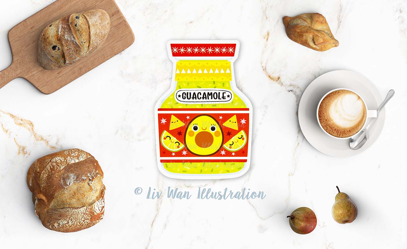 Guacamole Postcard