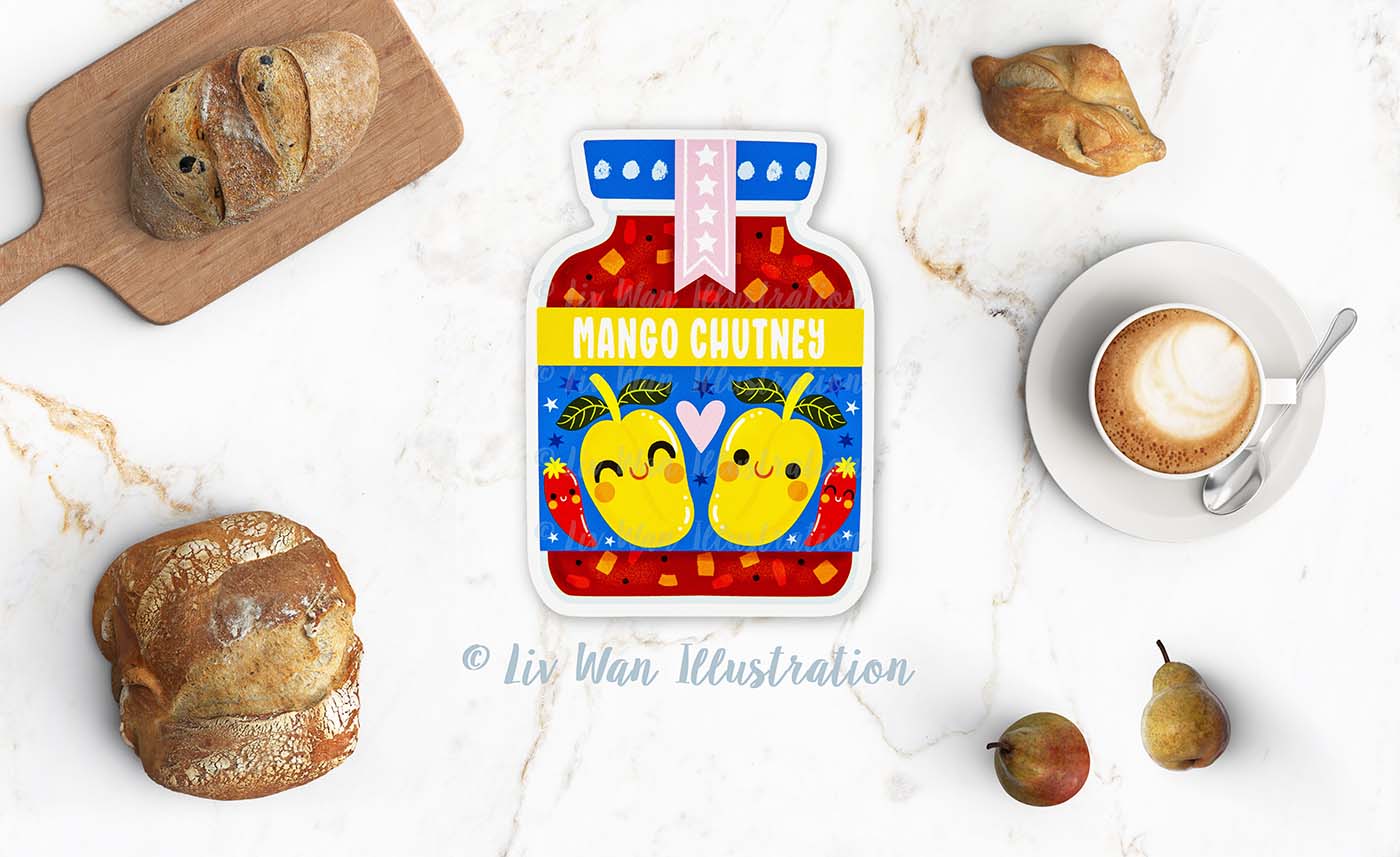 Mango Chutney Postcard