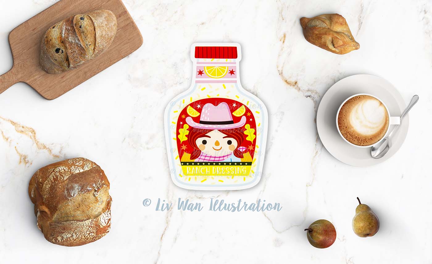 Ranch Dressing Postcard