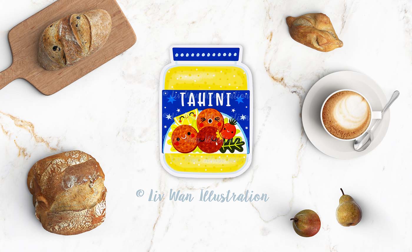 Tahini Sauce Postcard