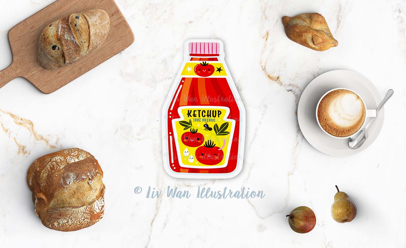 Tomato Ketchup Postcard