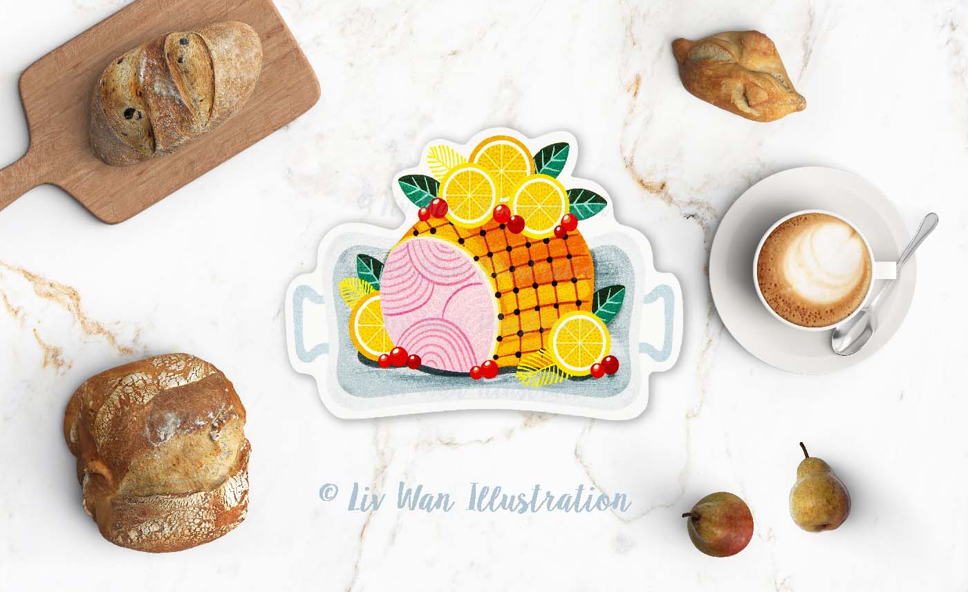 Christmas Gammon Postcard